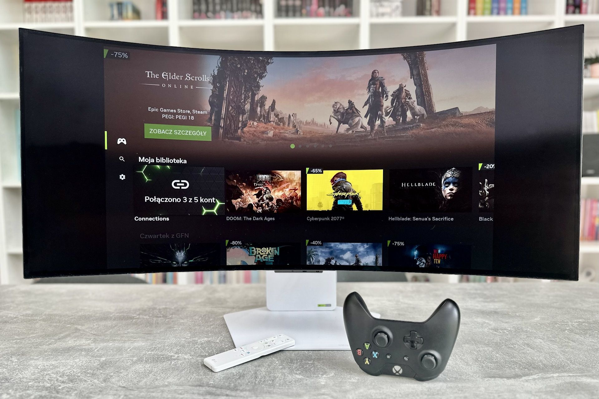 LG UltraGear 34GX90SA - GeForce NOW