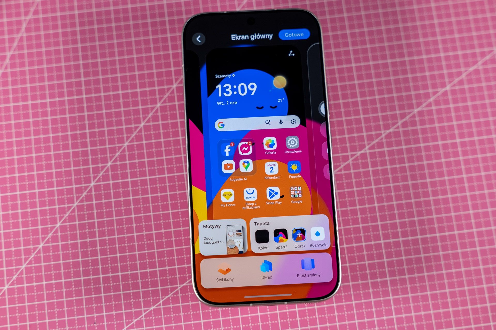 Personalizacja pulpitu - Honor 600