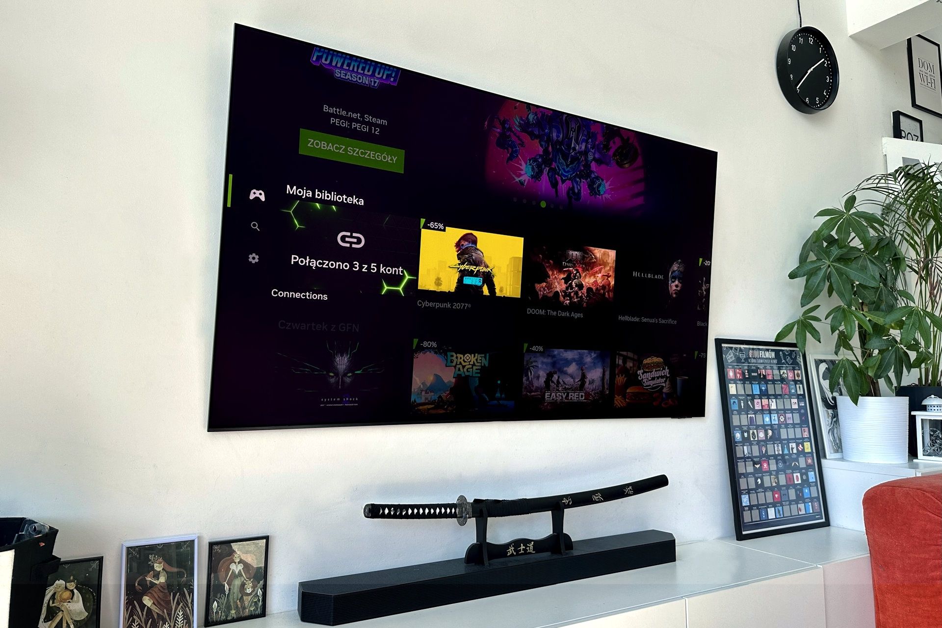 Testy opóźnień z NVIDIA LDAT - GeForce NOW na TV