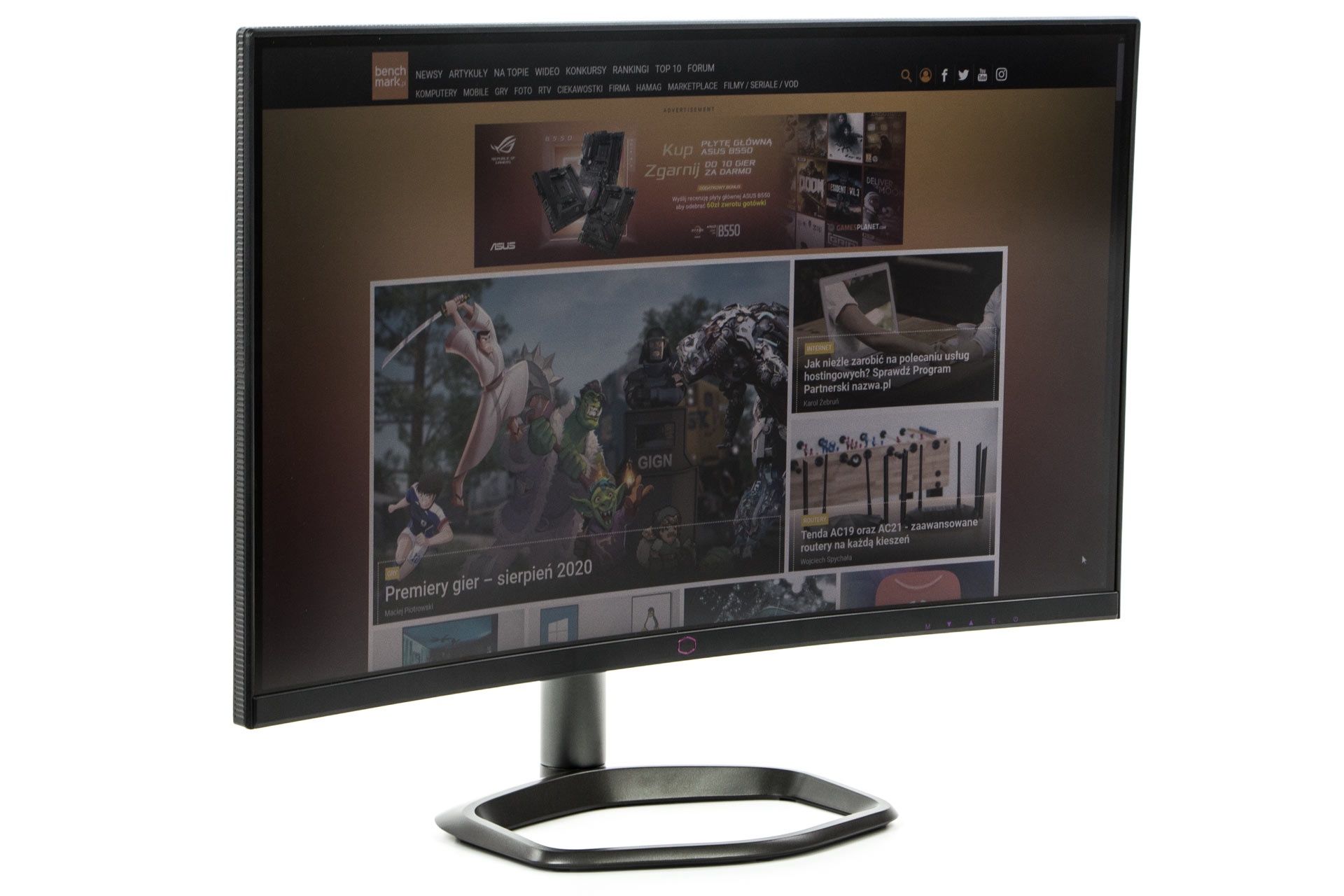 Cooler Master GM27-CF - po wyjęciu z pudełka