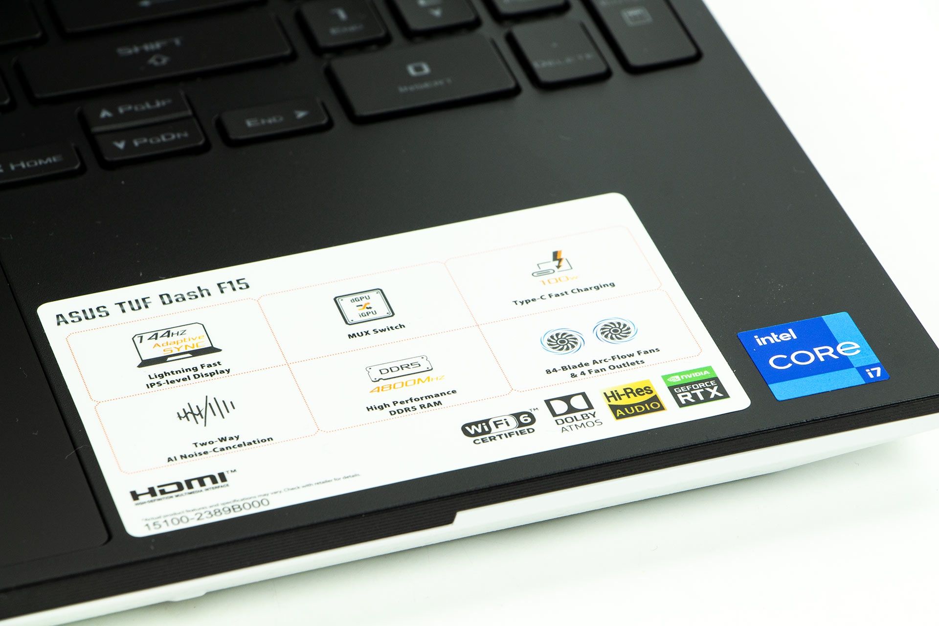 ASUS TUF Dash F15 2022 specyfikacja