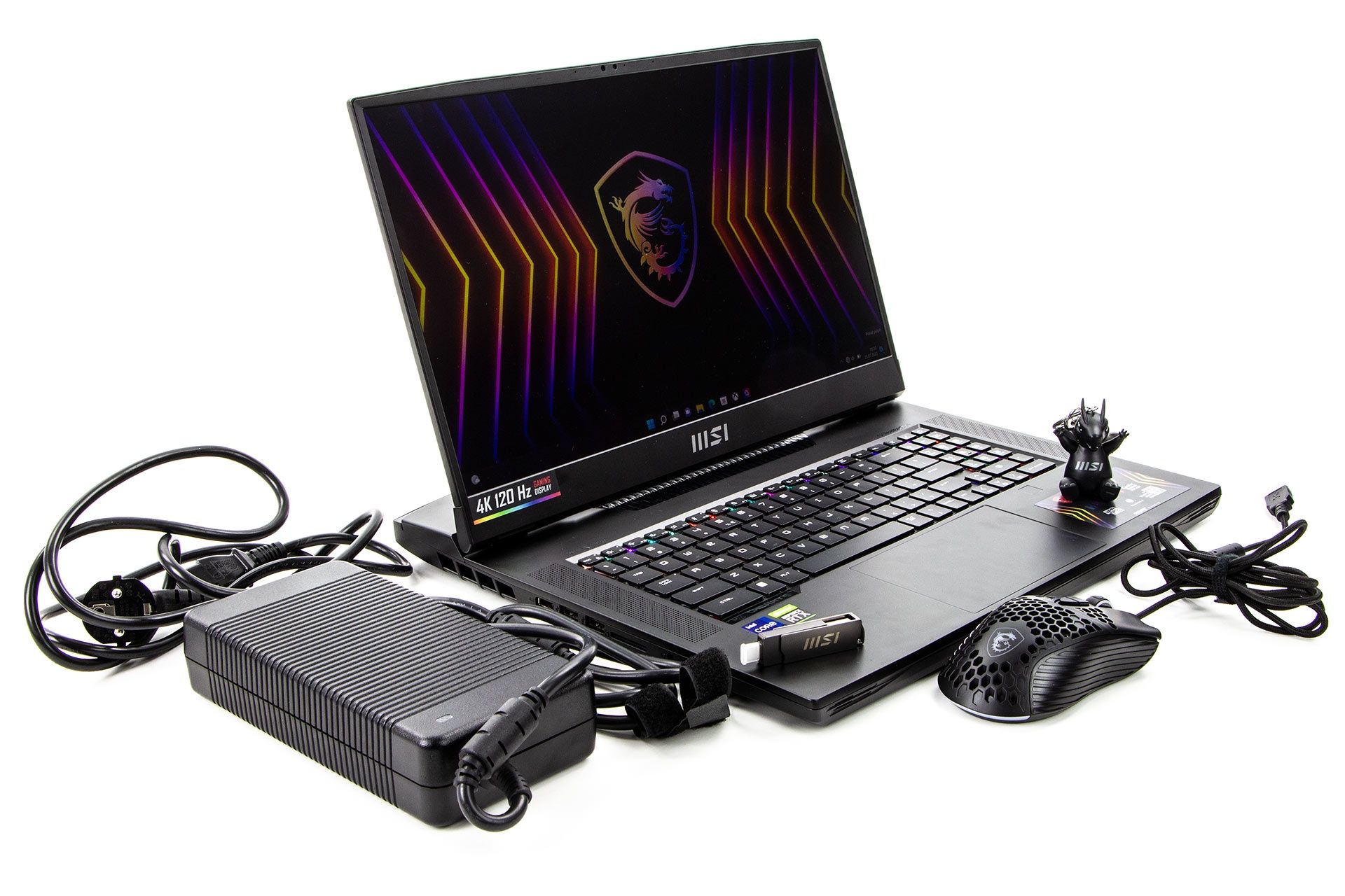 MSI Titan GT77 - zawartość zestawu