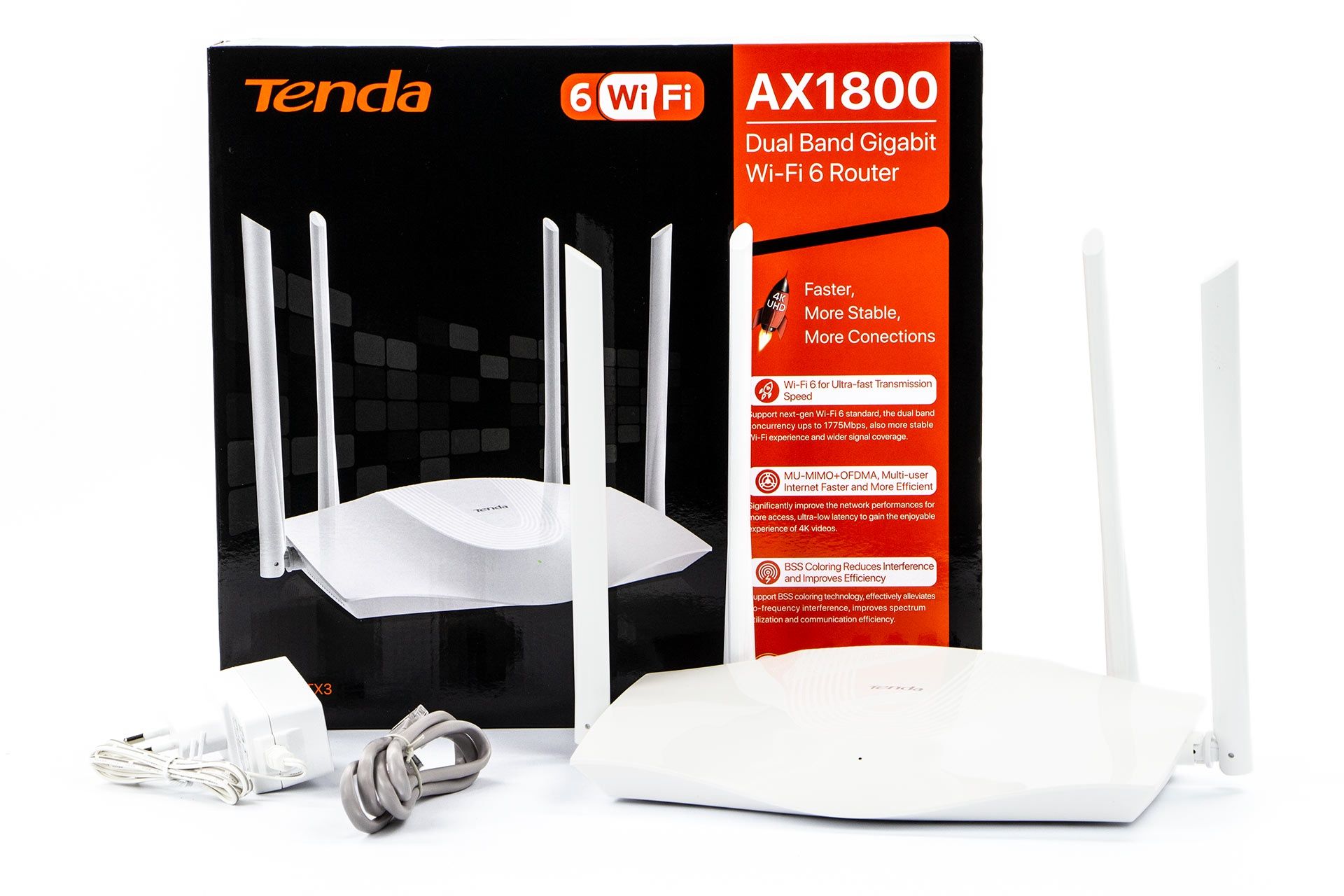 Tenda TX3 - zawartość opakowania