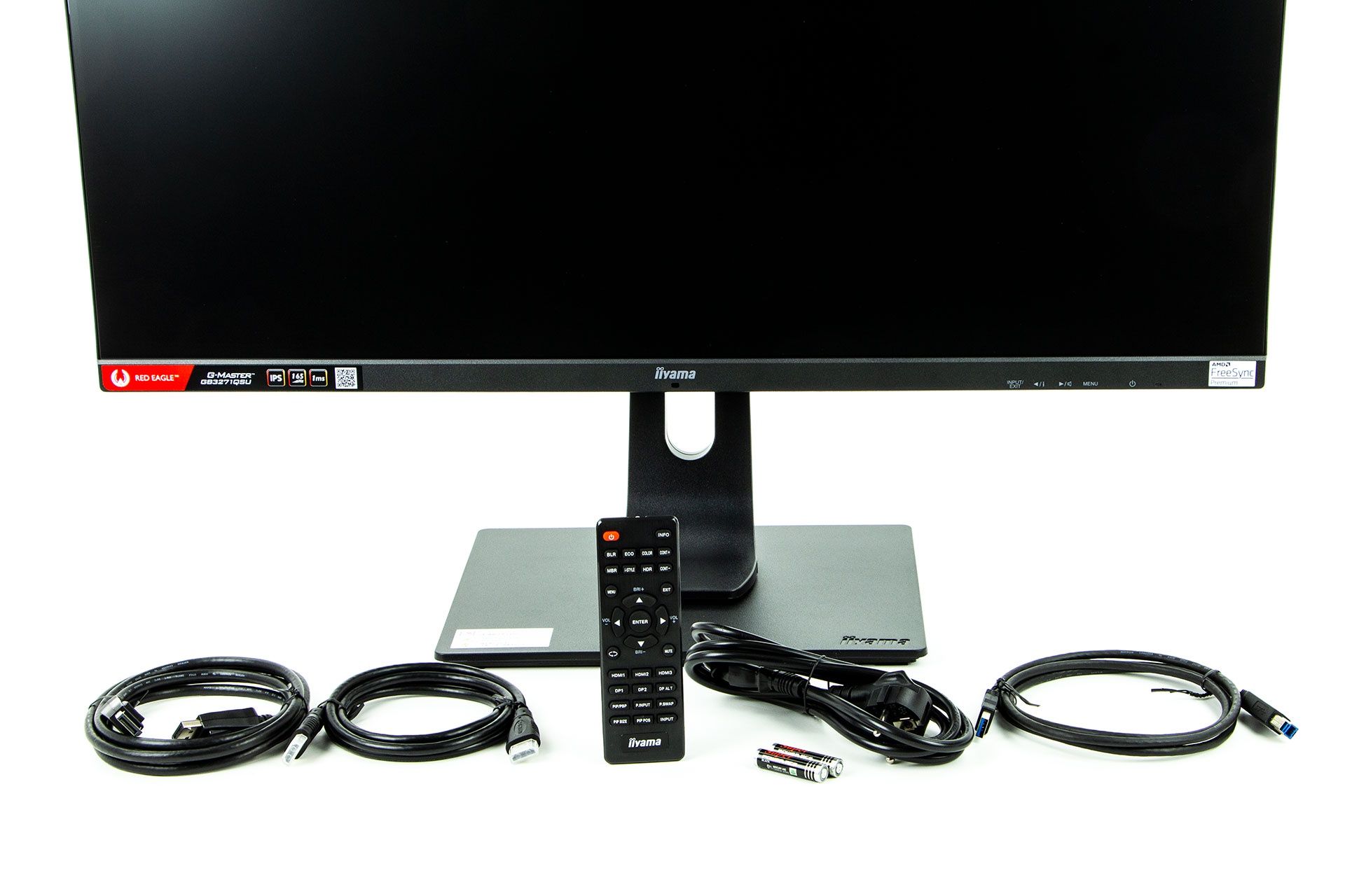 iiyama Red Eagle G-Master GB3271QSU - zawartość zestawu