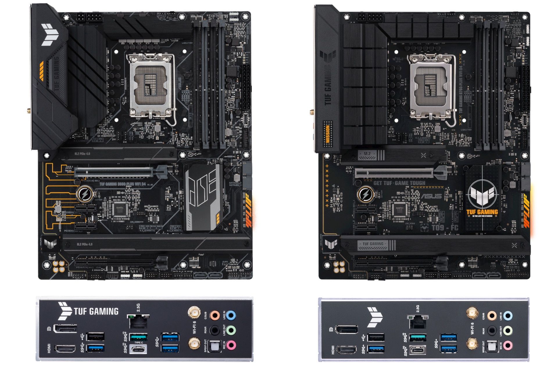 ASUS TUF Gaming B660-PLUS WIFI D4 i ASUS TUF Gaming B760-PLUS WIFI D4