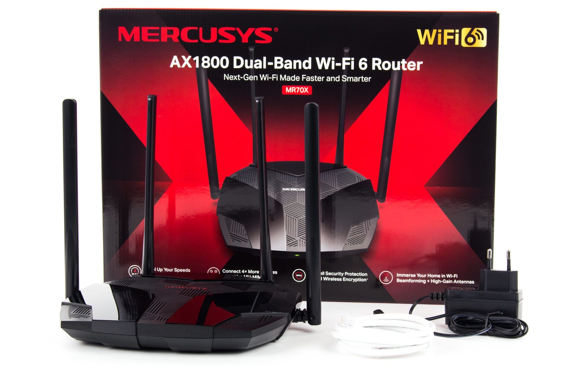 Mercusys MR70X - zawartość zestawu