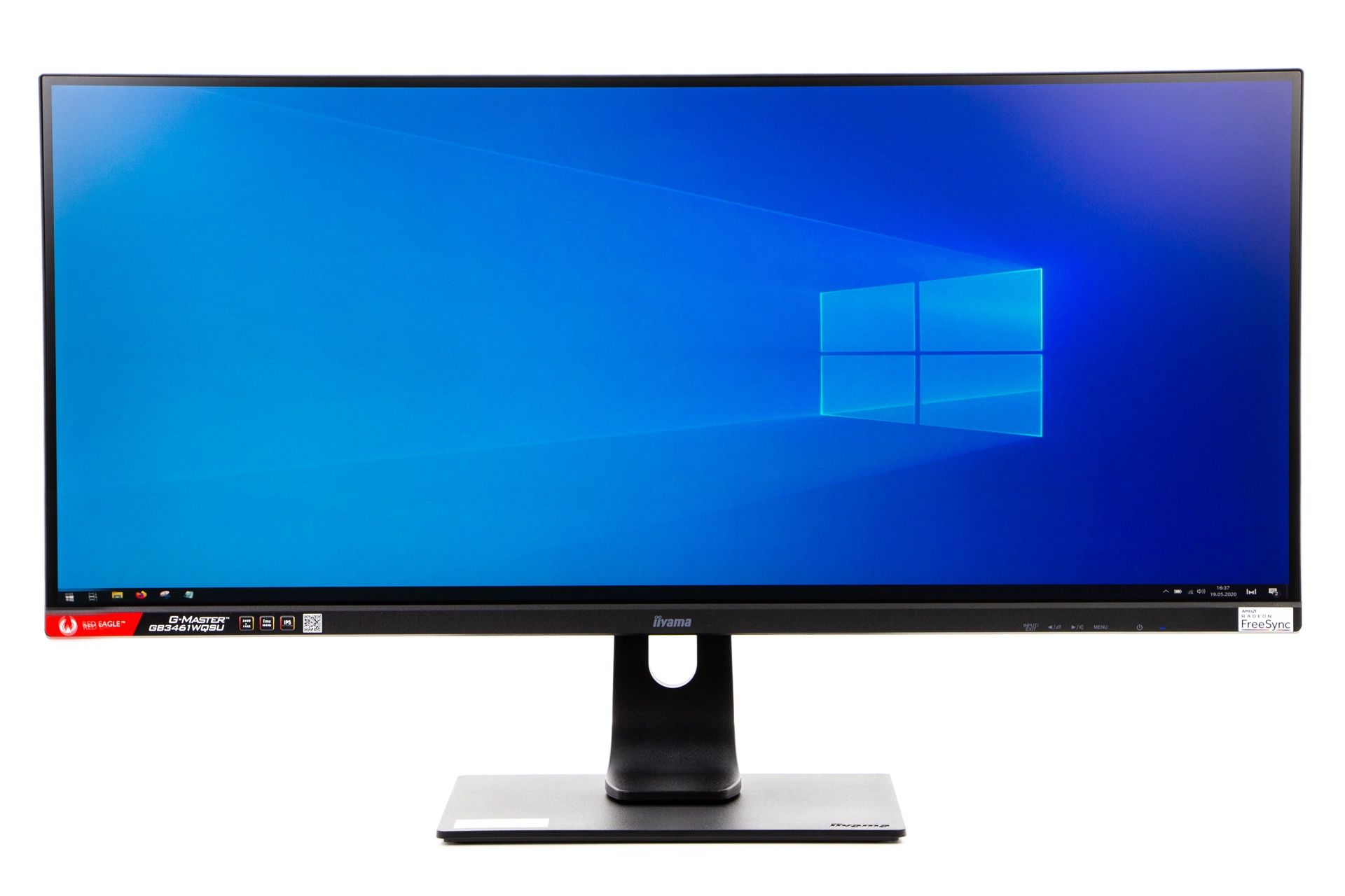 iiyama Red Eagle G-Master GB3461WQSU - Od przodu - włączony