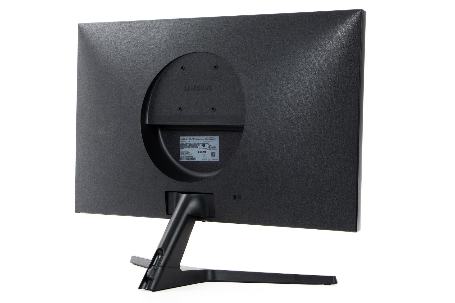 Monitor UHD Samsung U28R550 z tyłu