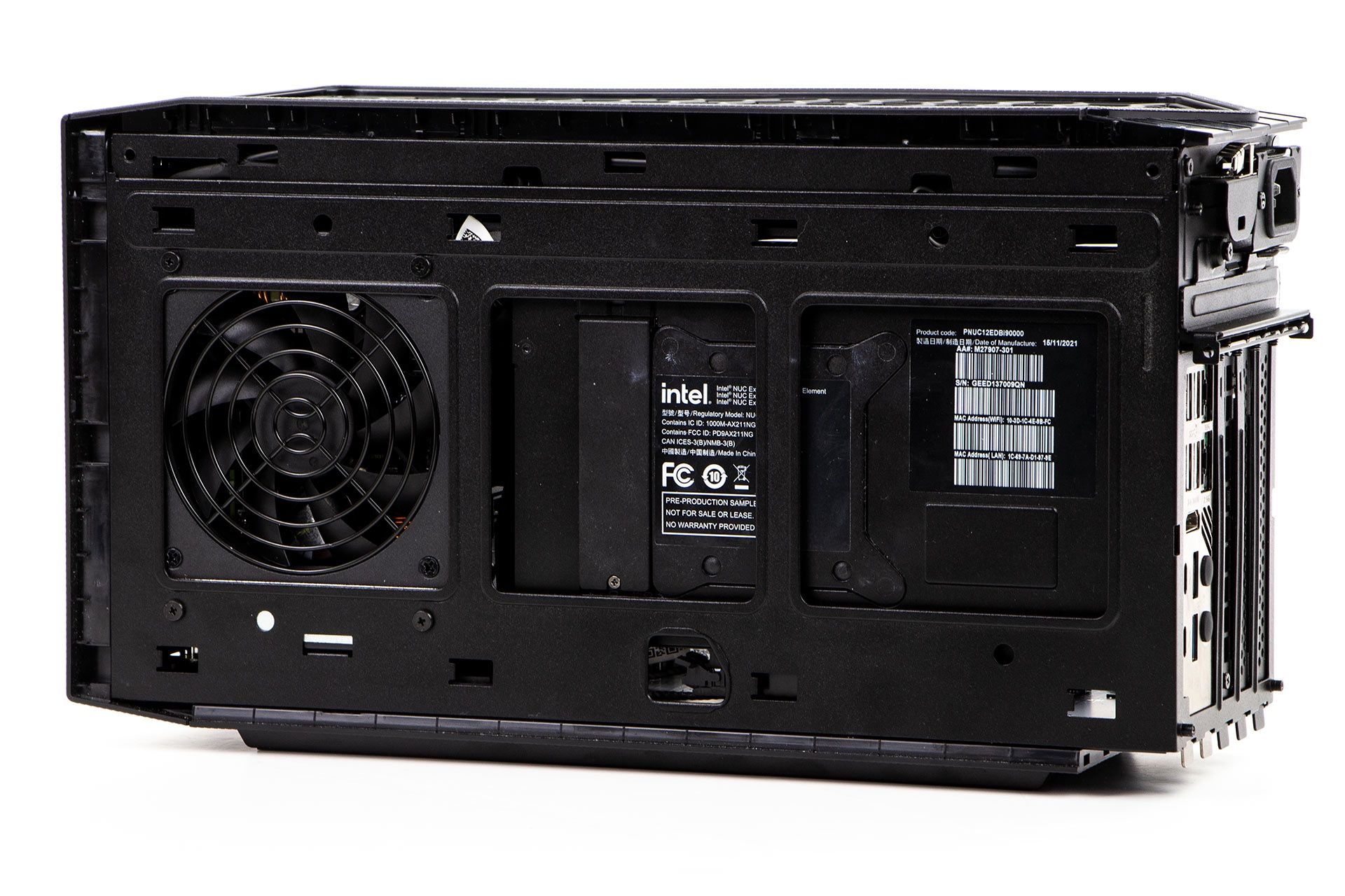 Intel NUC Extreme 12th - zasilacz i trzeci dysk m.2