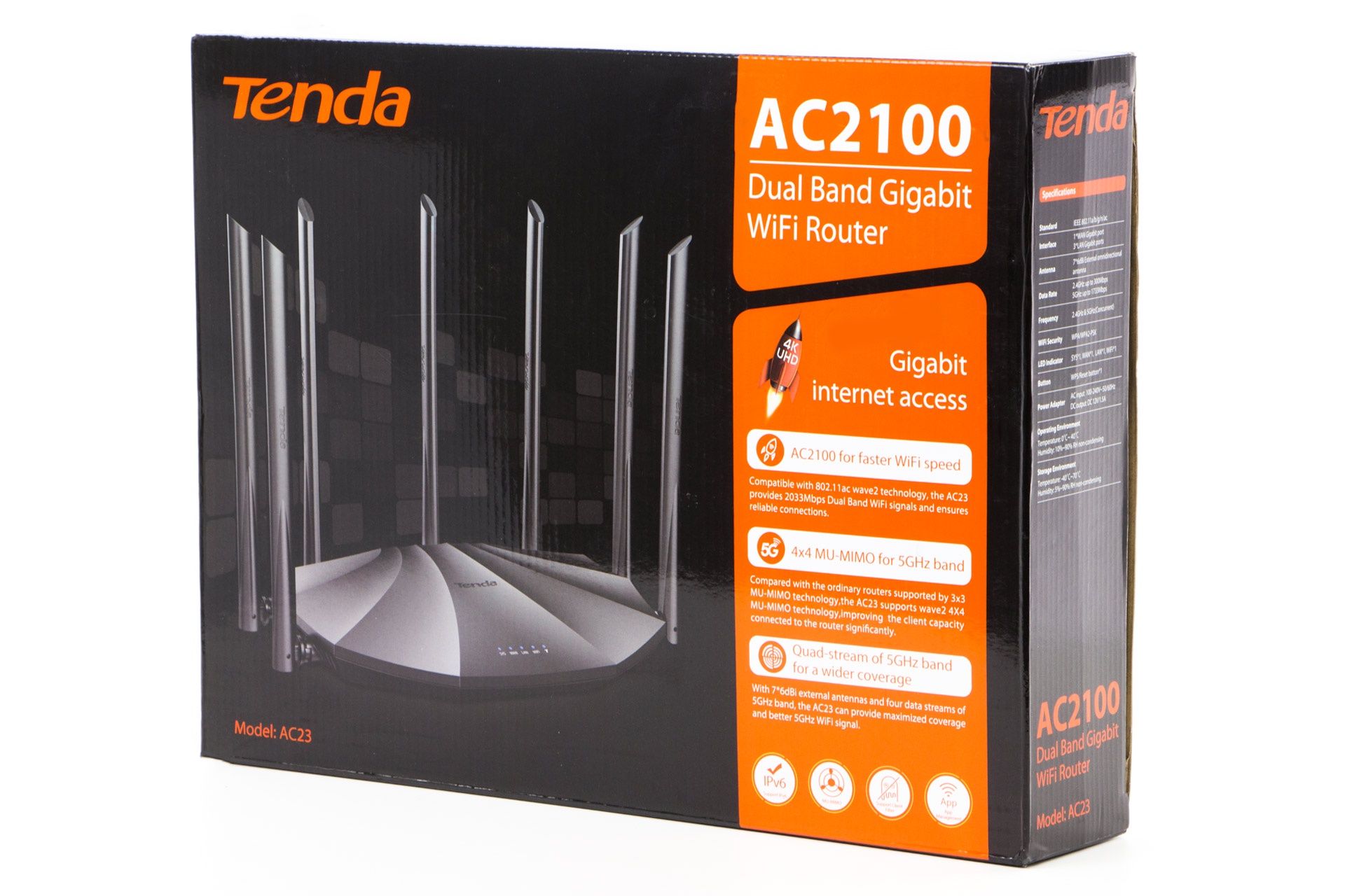 Tenda AC23 - opakowanie