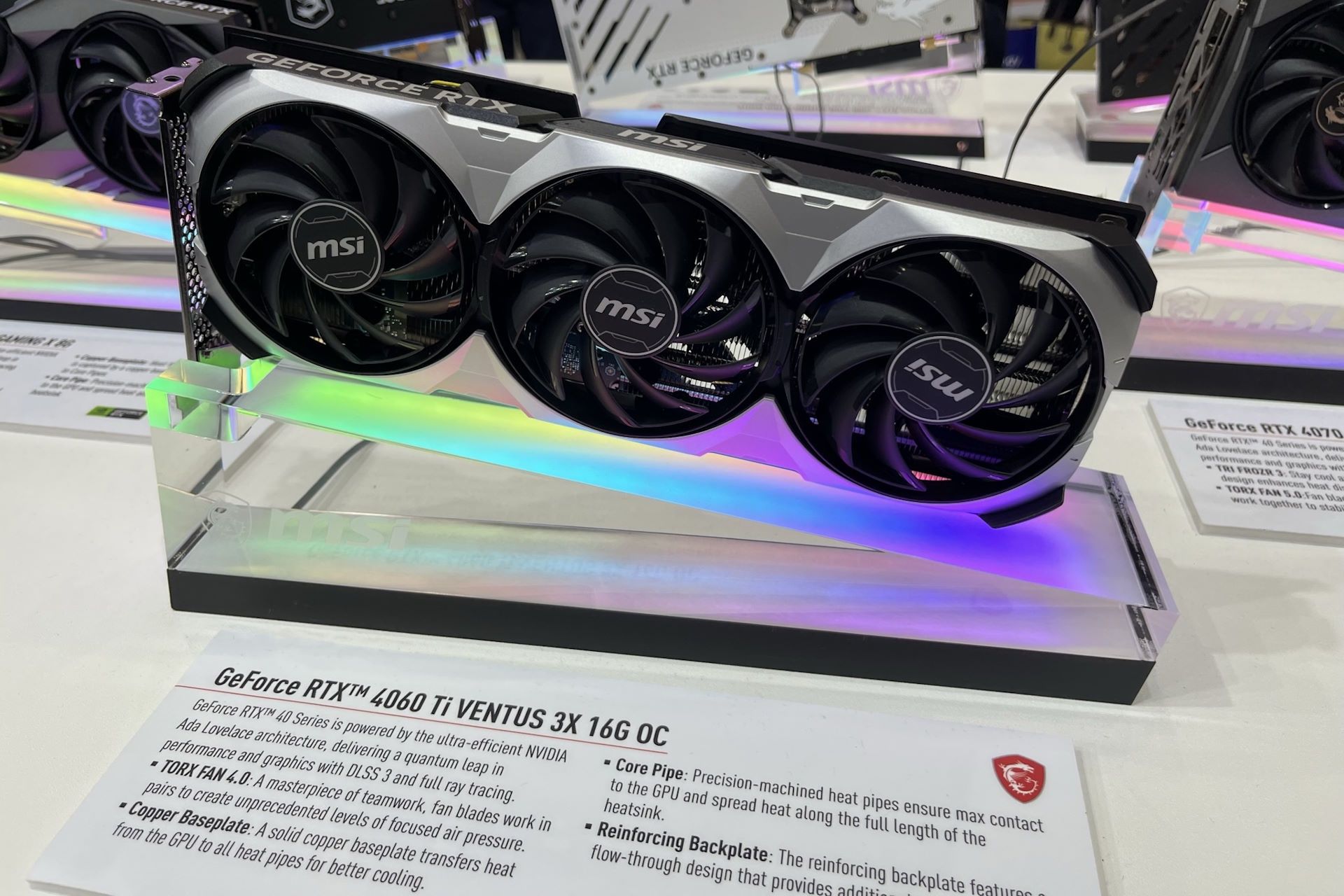 MSI na Computex 2023 -  geforce rtx 4060 ti 16 GB gaming x