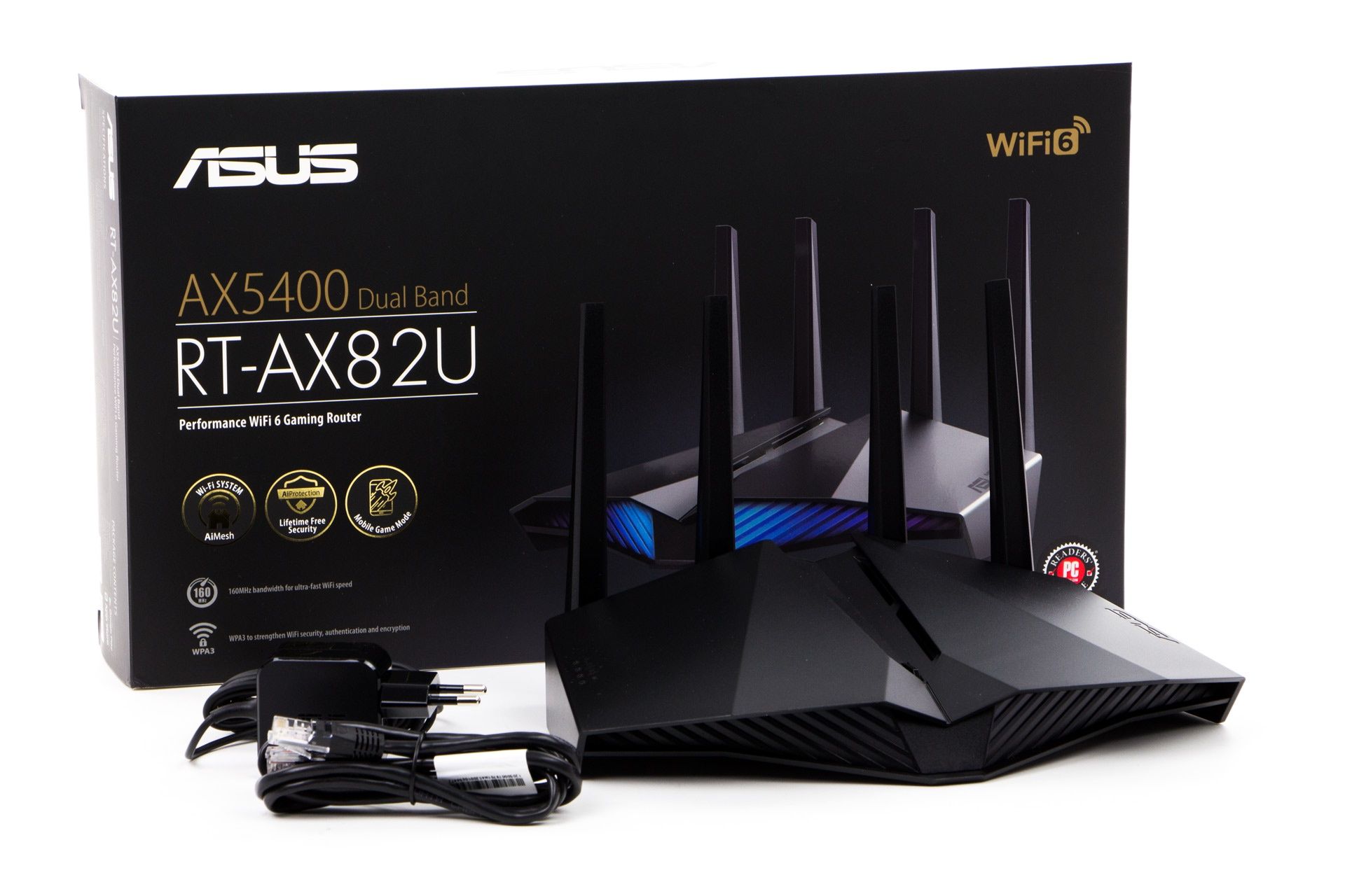 ASUS RT-AX82U - zawartość opakowania