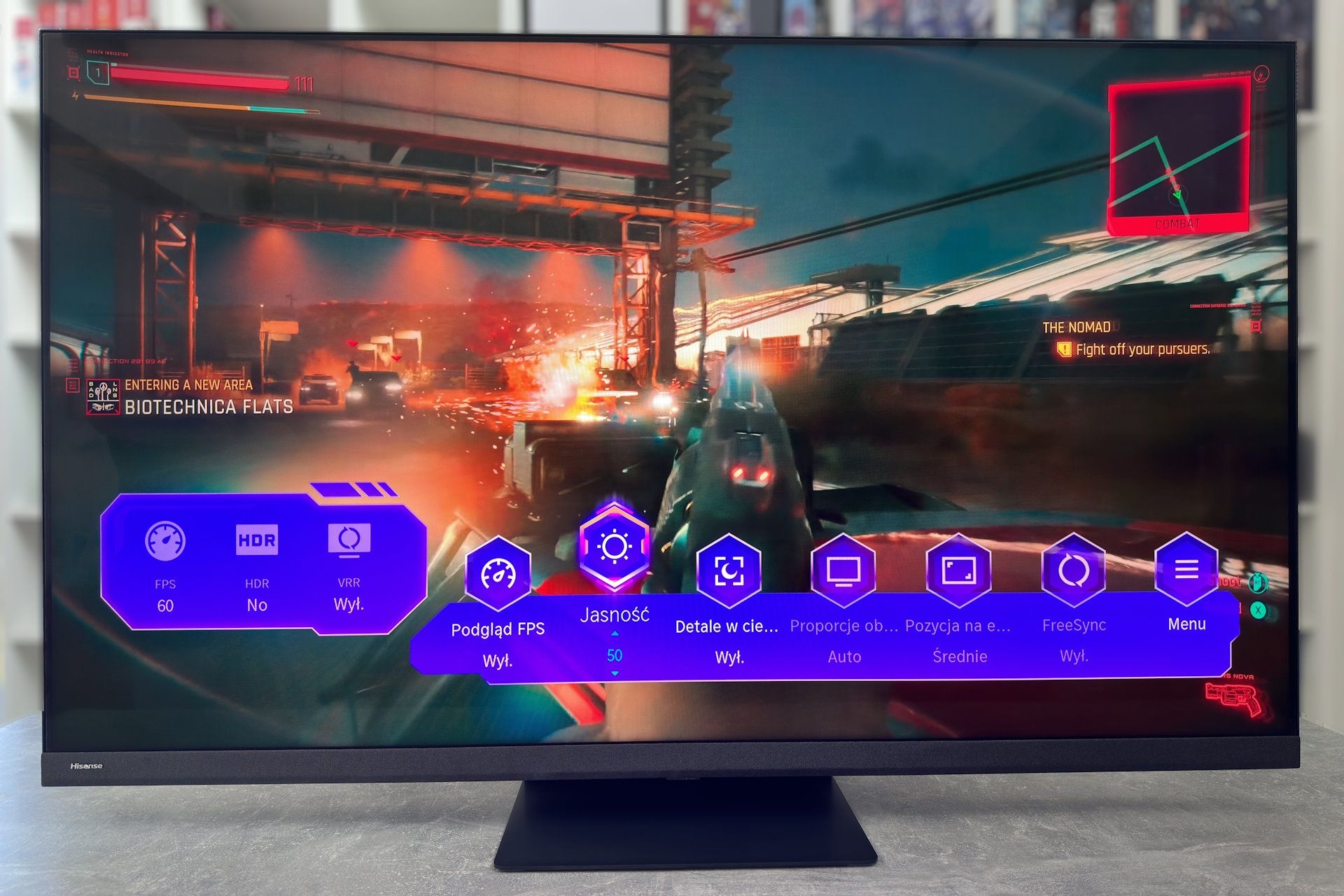 Hisense ULED 65U8KQ - pomiar input lag