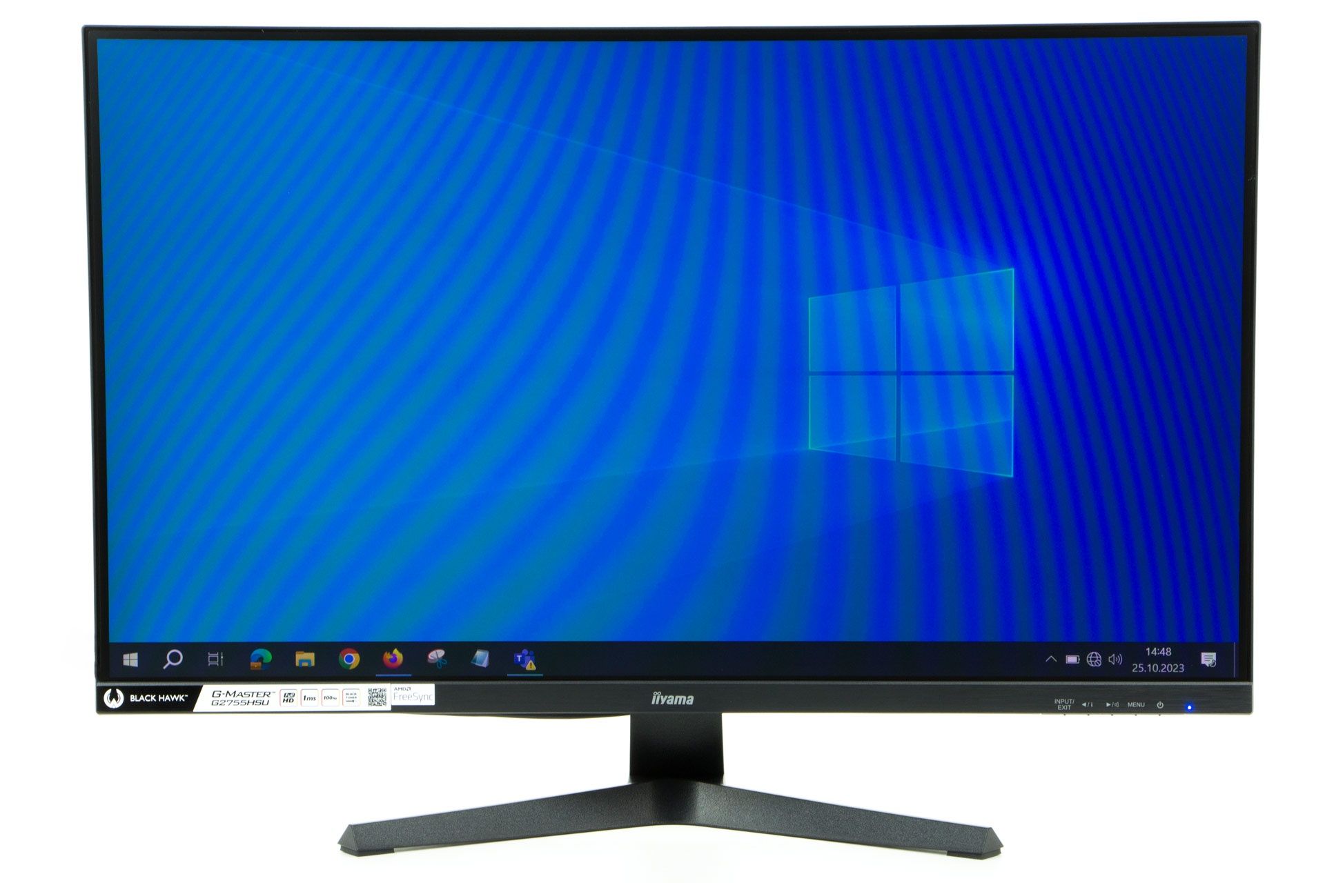 iiyama G-Master G2755HSU Black Hawk - od forntu włączony