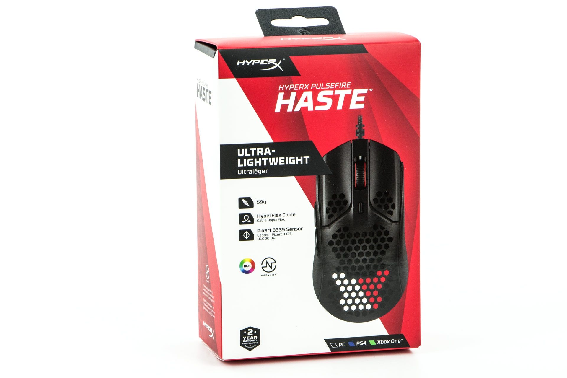 HyperX Pulsefire Haste - pudełko