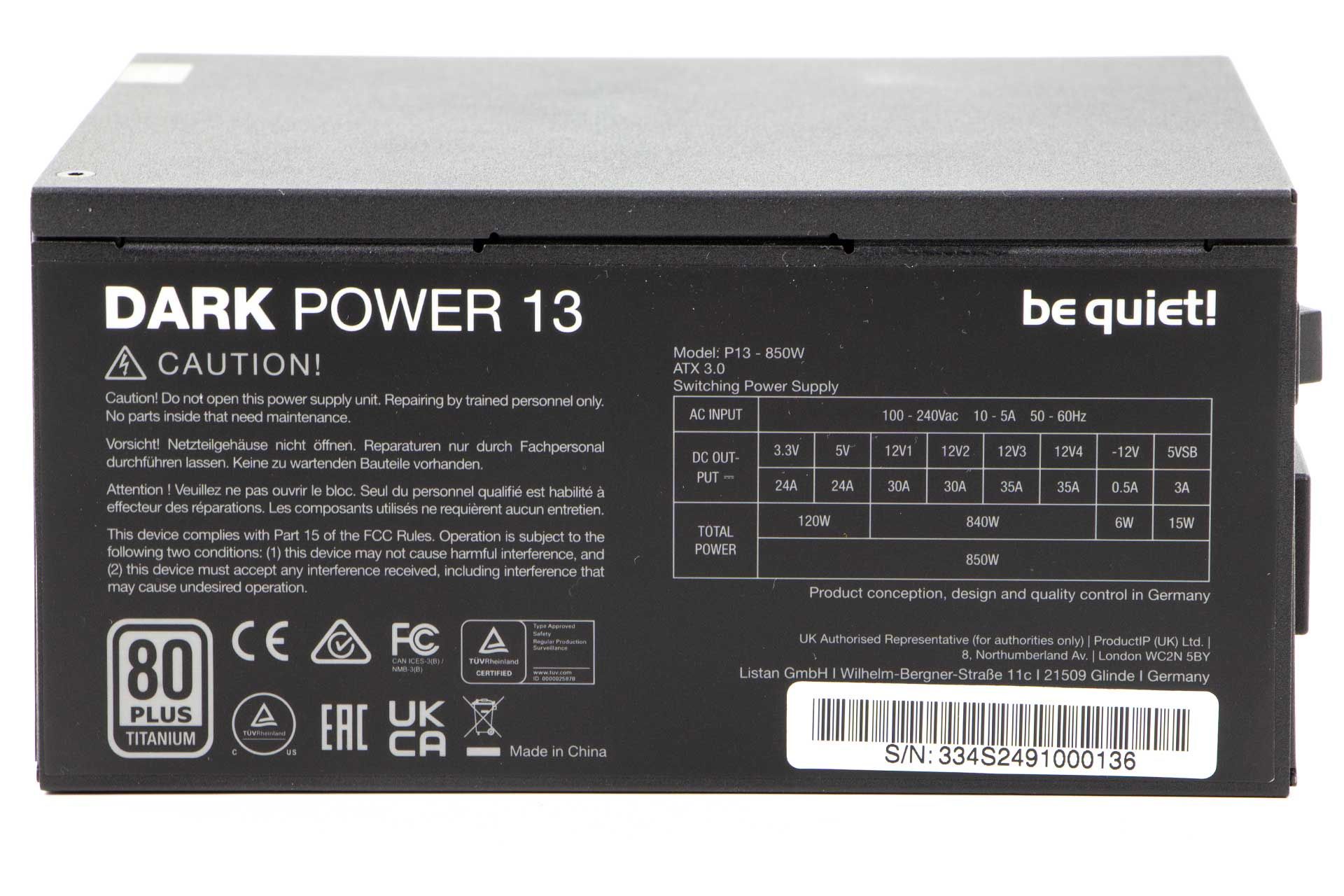 be quiet! Dark Power 13 850W