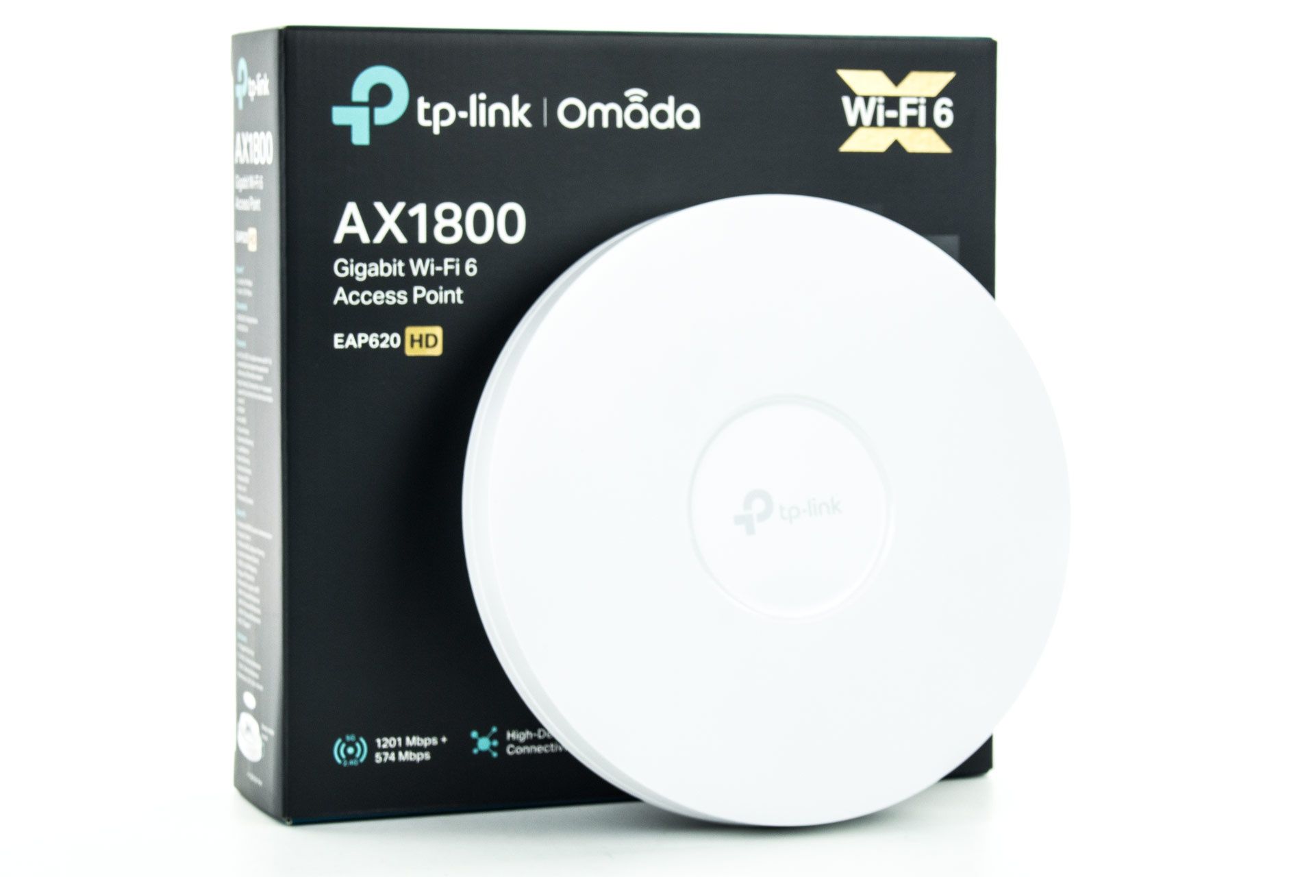 TP-Link Omada EAP620 HD - pudełko i AP