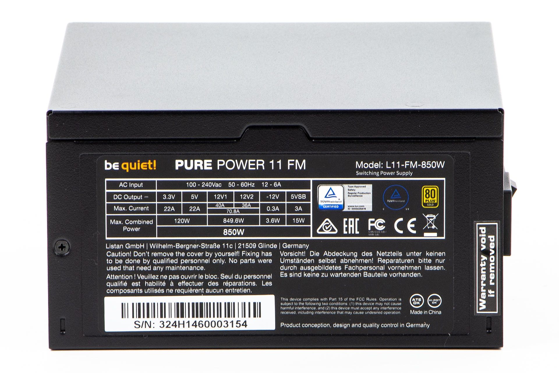 be quiet! Pure Power 11 FM 850W