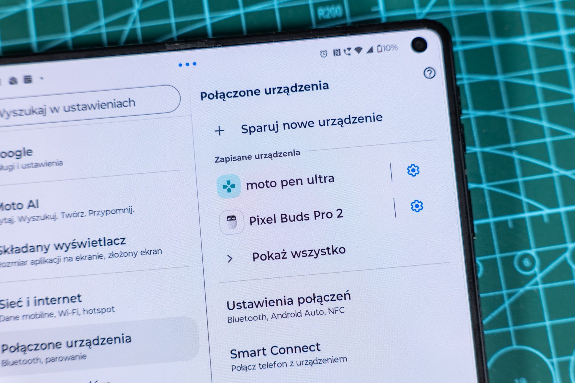 Ustawienia połączeń Bluetooth