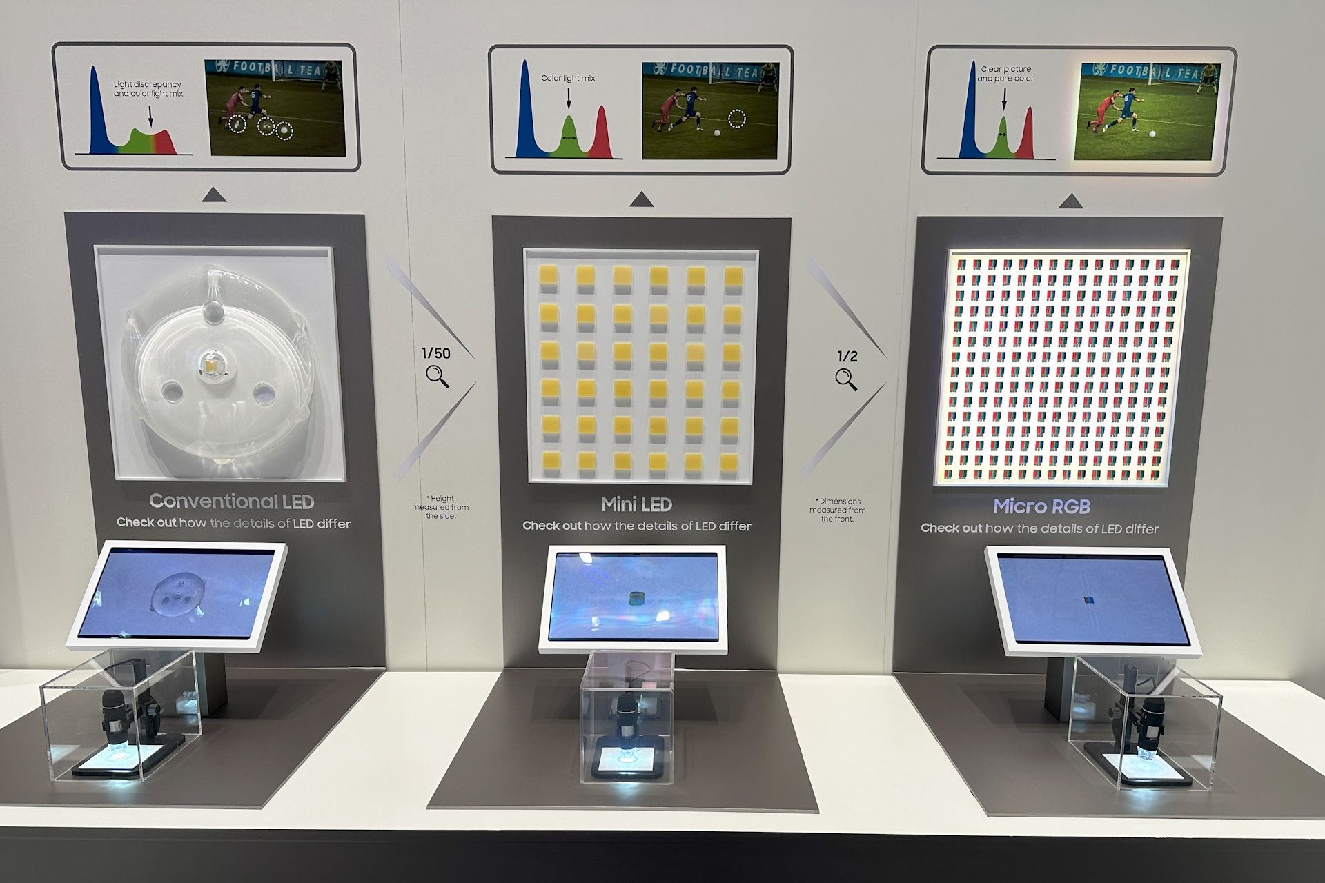 Samsung na IFA 2025 -  różnice między LED, mini LED i micro LED