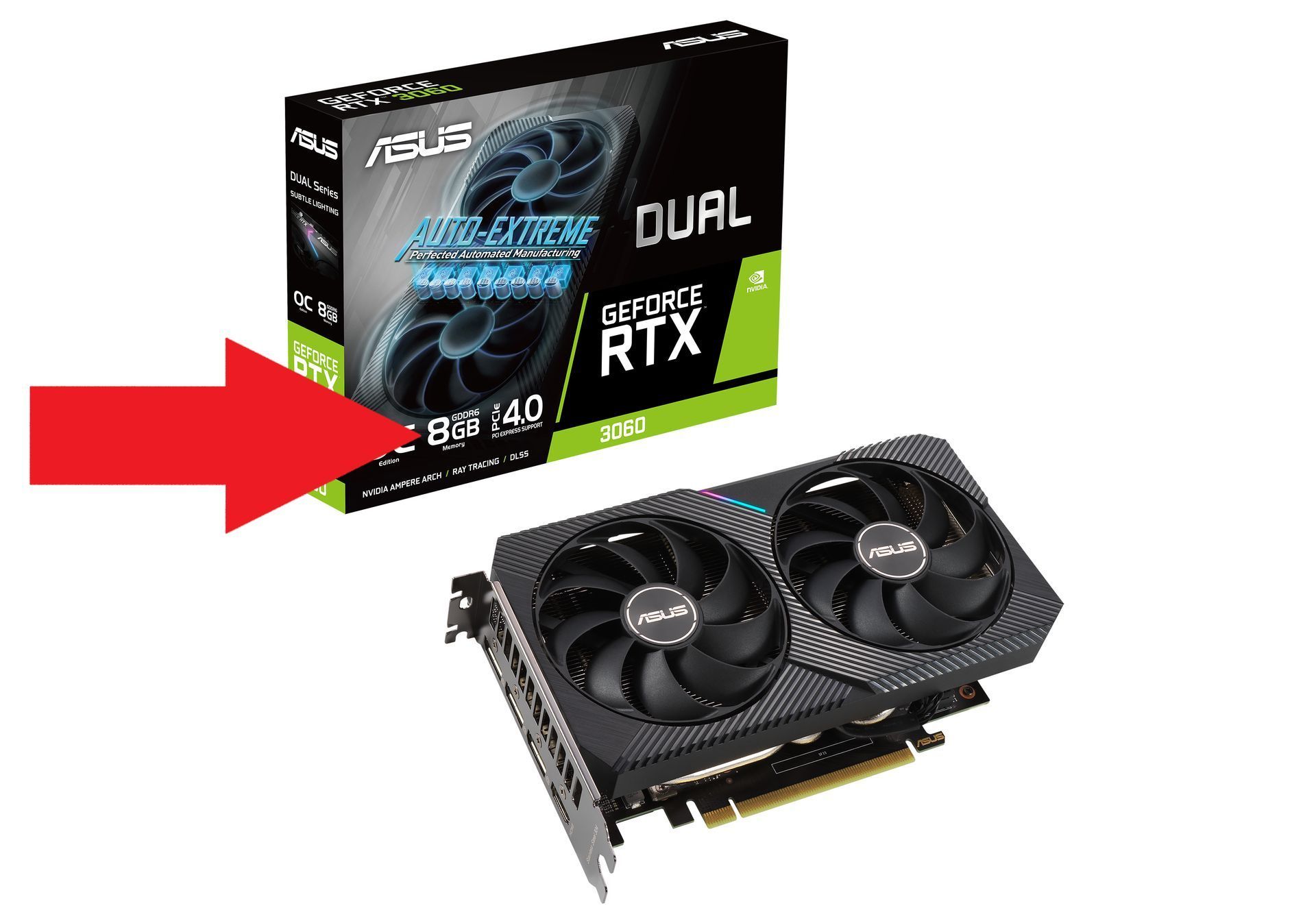 ASUS Dual GeForce RTX 3060 8 GB