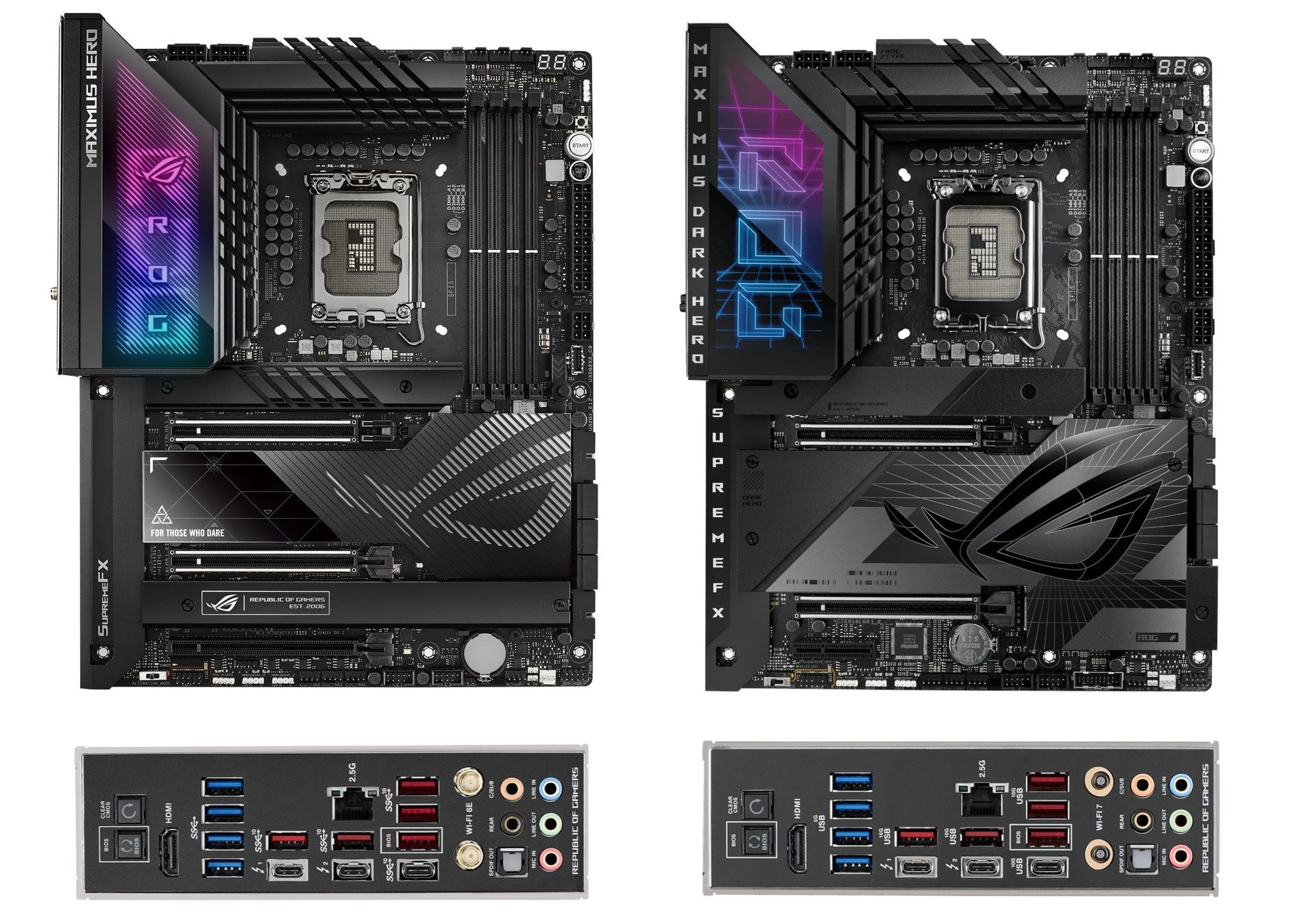ASUS ROG Maximus Z790 Hero i ASUS ROG Maximus Z790 Dark Hero
