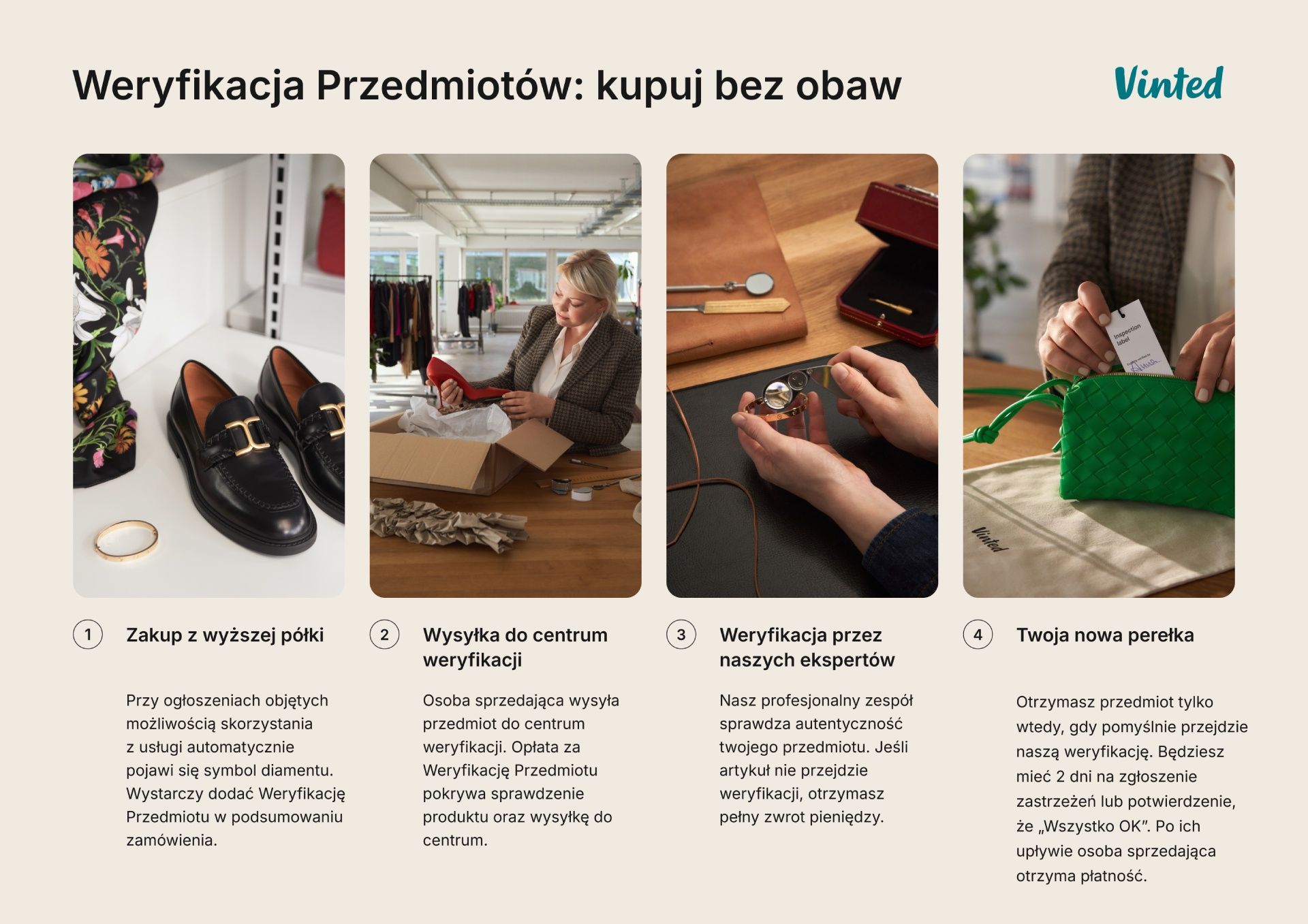 Vinted: weryfikacja produktów
