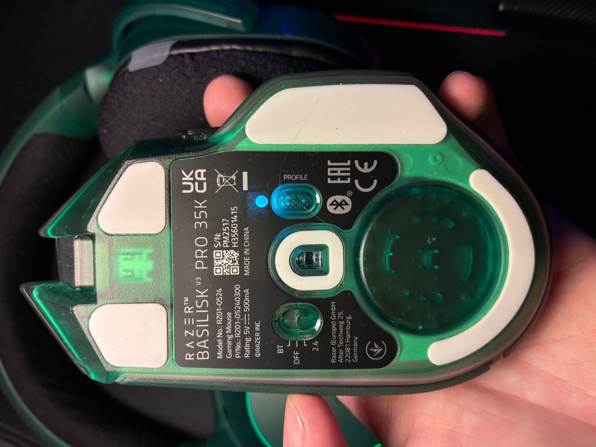 Razer Basilisk V3 Pro 35K Phantom Green Edition