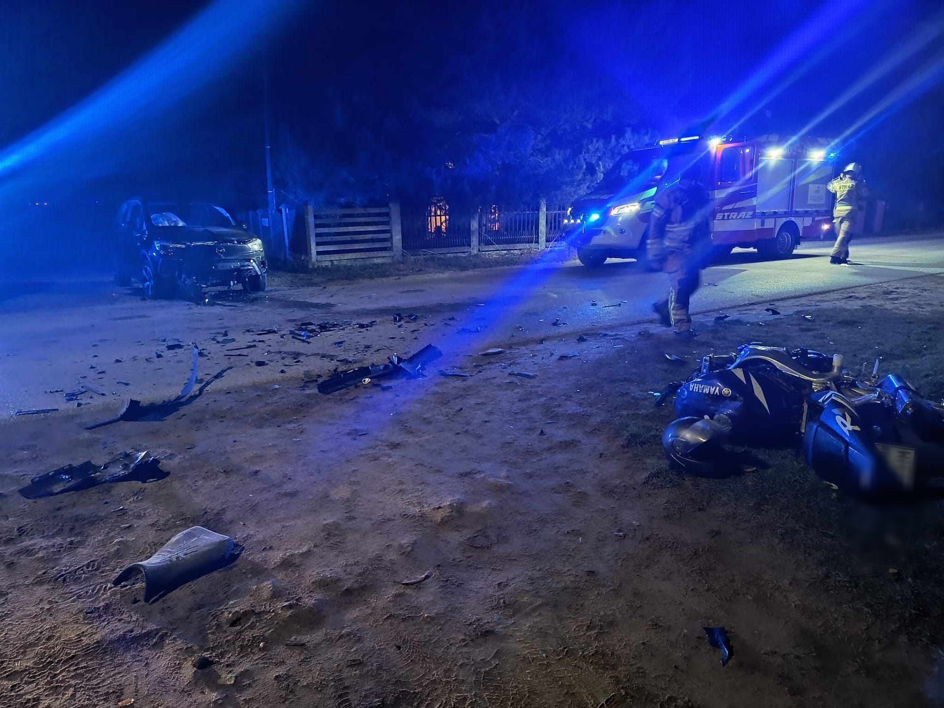 18-letni motocyklista w szpitalu