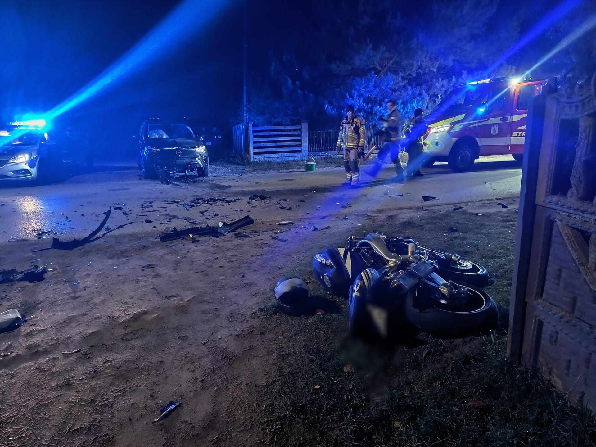 18-letni motocyklista w szpitalu