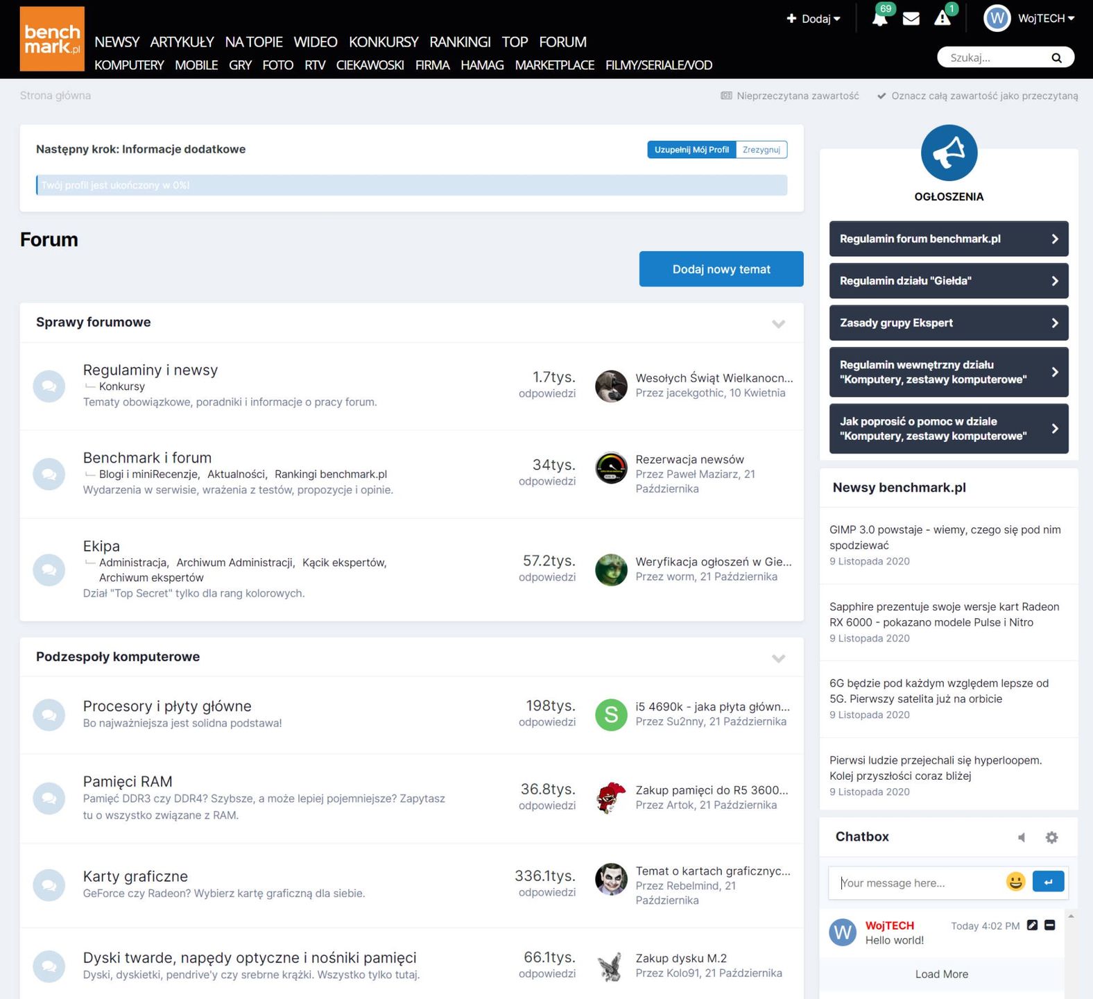 Nowe forum benchmark.pl