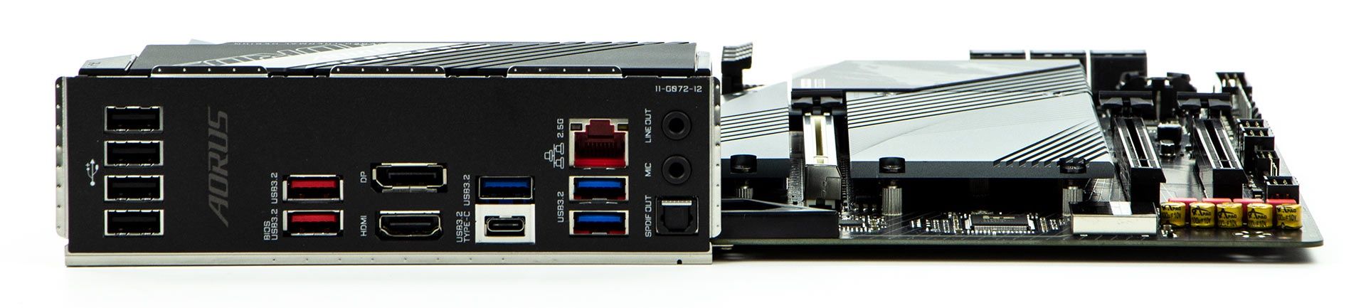 Gigabyte Z690 AORUS Elite DDR4 - tylny panel