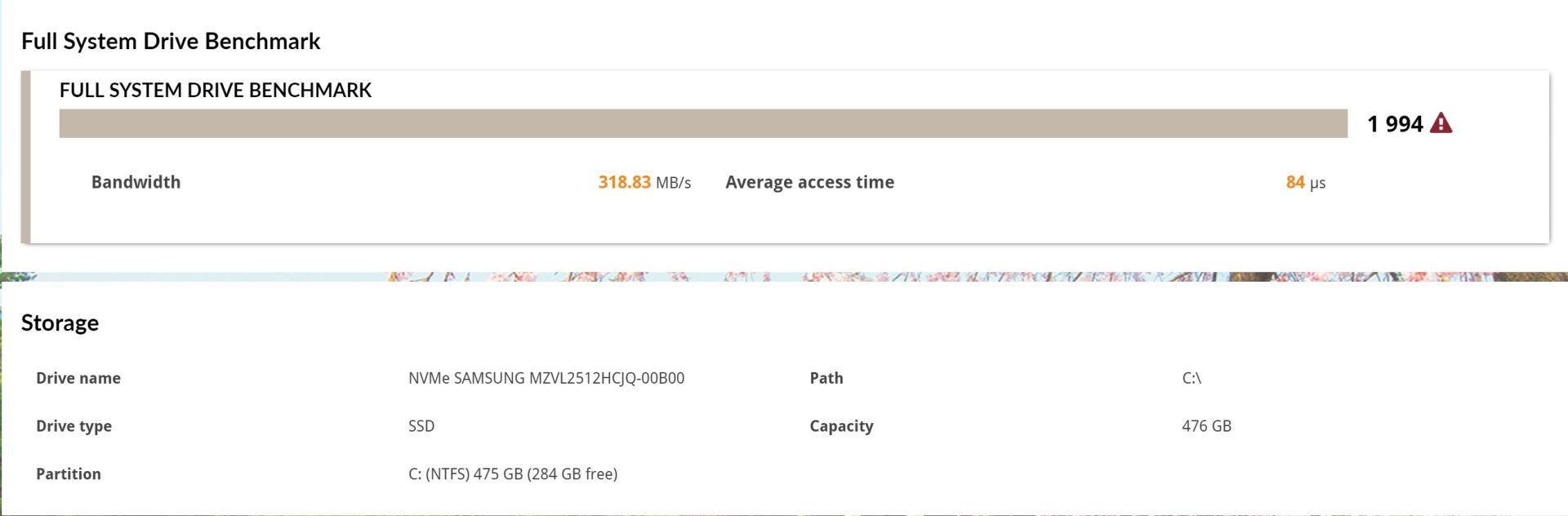ASUS Zenbook 14X OLED - wyniki PCMark 10 Storage