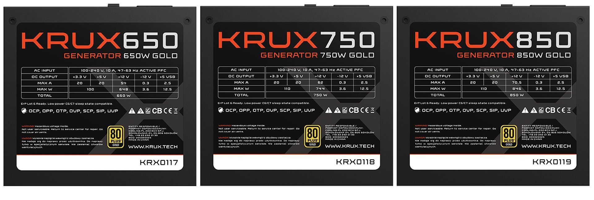 Krux Generator 850W