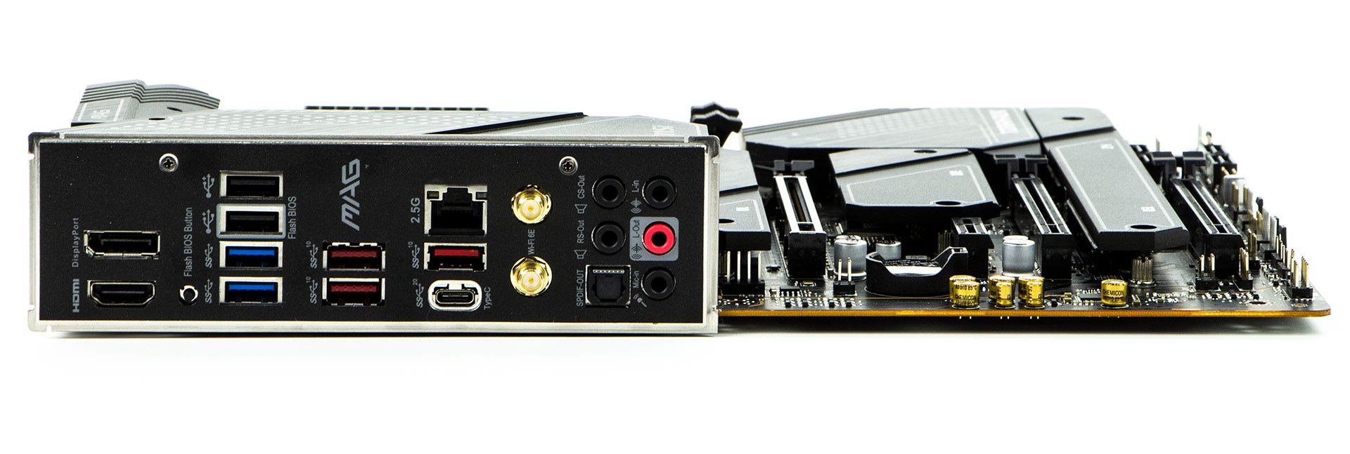 MSI MAG Z690 Tomahawk WiFi DDR4 - porty na tylnym panelu