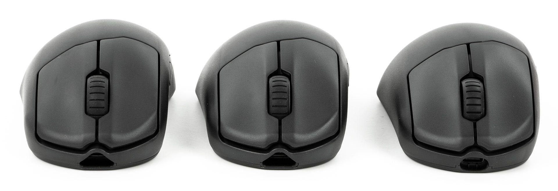SteelSeries Prime - trzy myszki, widok z przodu