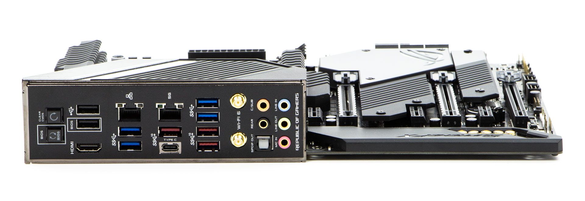 ASUS ROG Maximus XII HERO (Wi-Fi) - porty na tylnym panelu