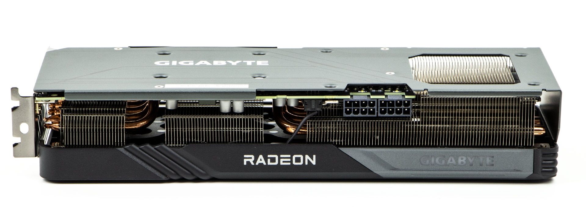 Gigabyte Radeon RX 7600 XT Gaming OC 16GB - od góry