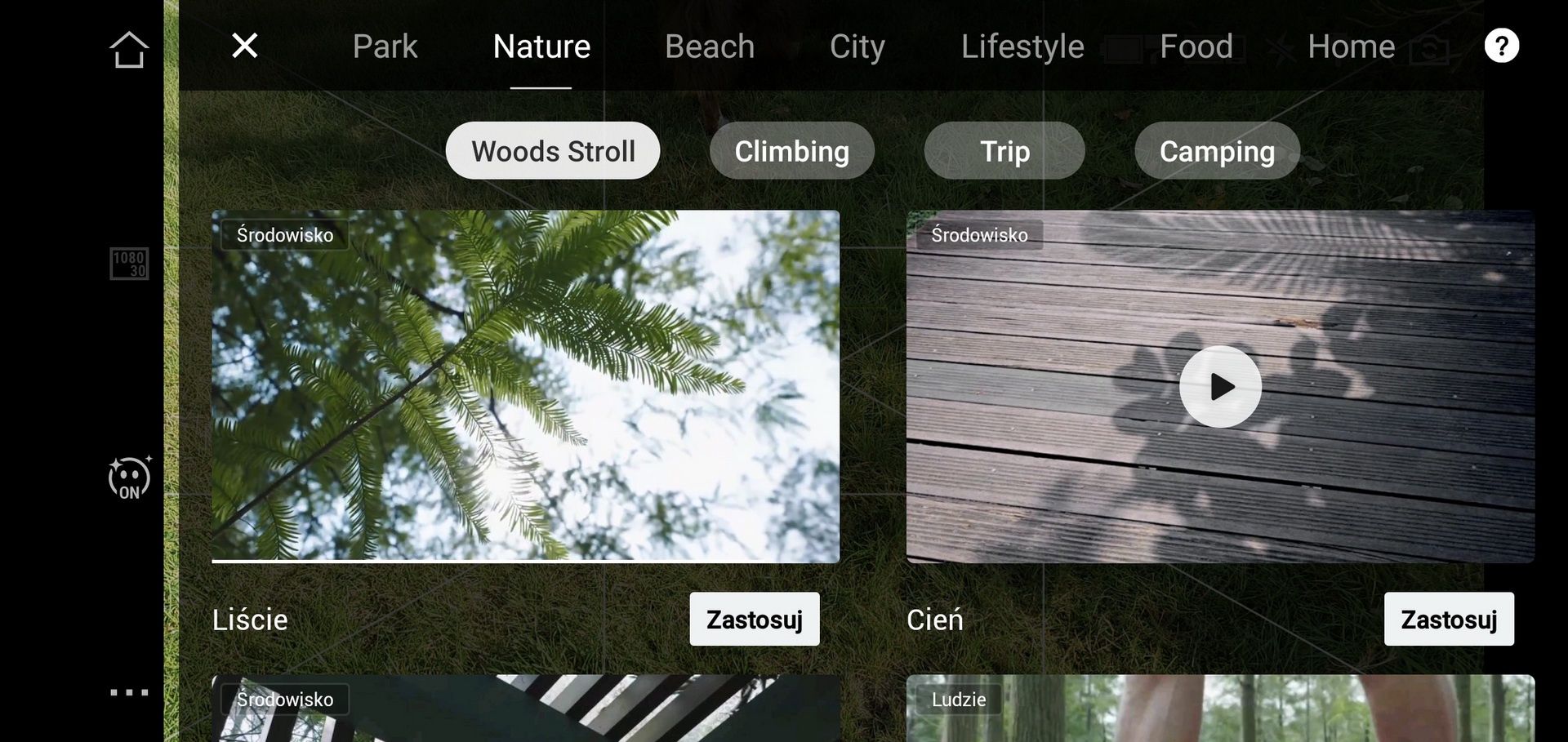 DJI OM 5 - sugestie ShotGuides