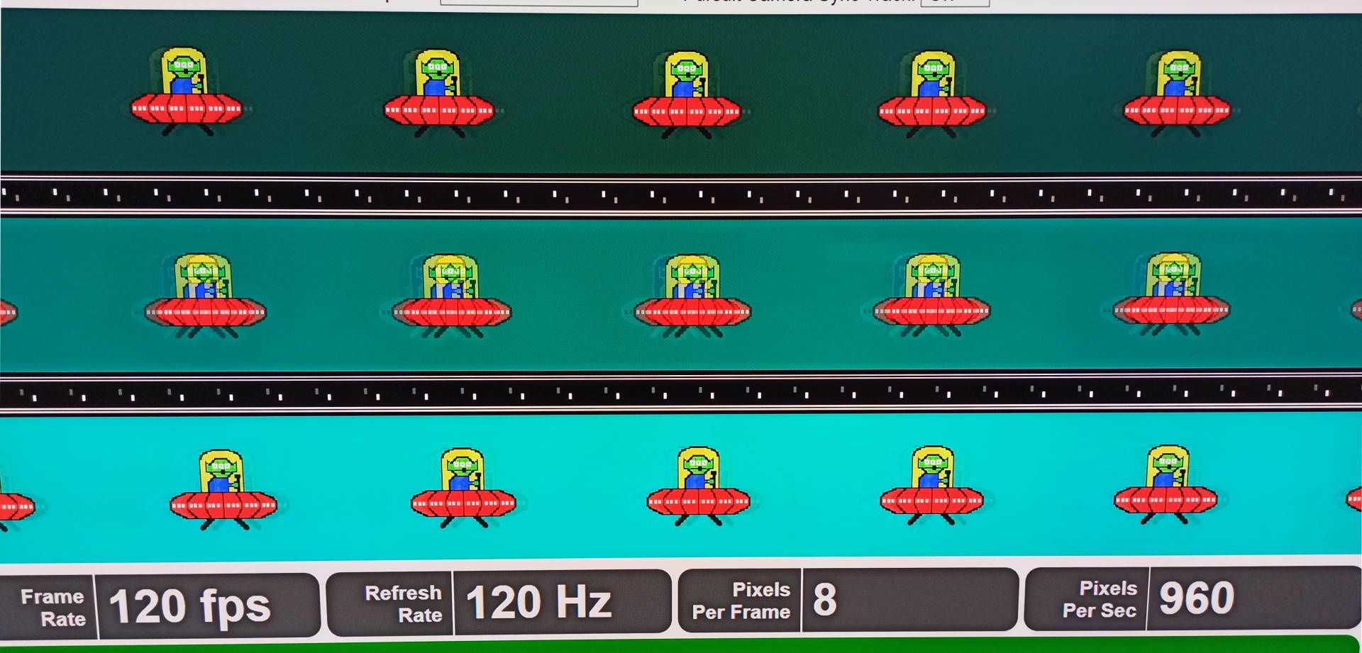 Samsung Q800T - test UFO