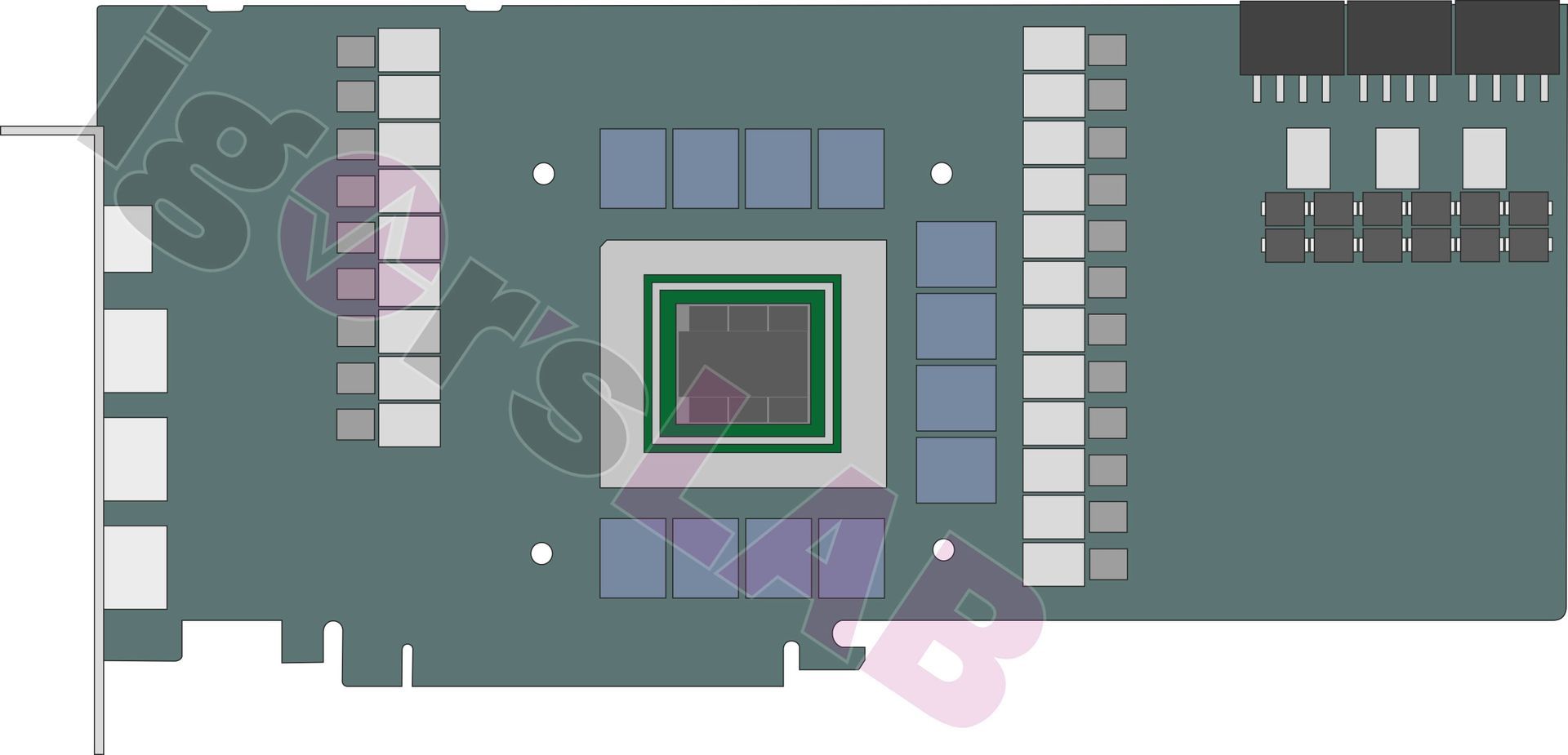 AMD Radeon RX 7900 XT - płytka drukowana
