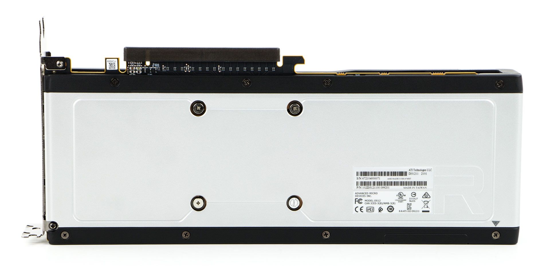 AMD Radeon RX 6700 XT - backplate