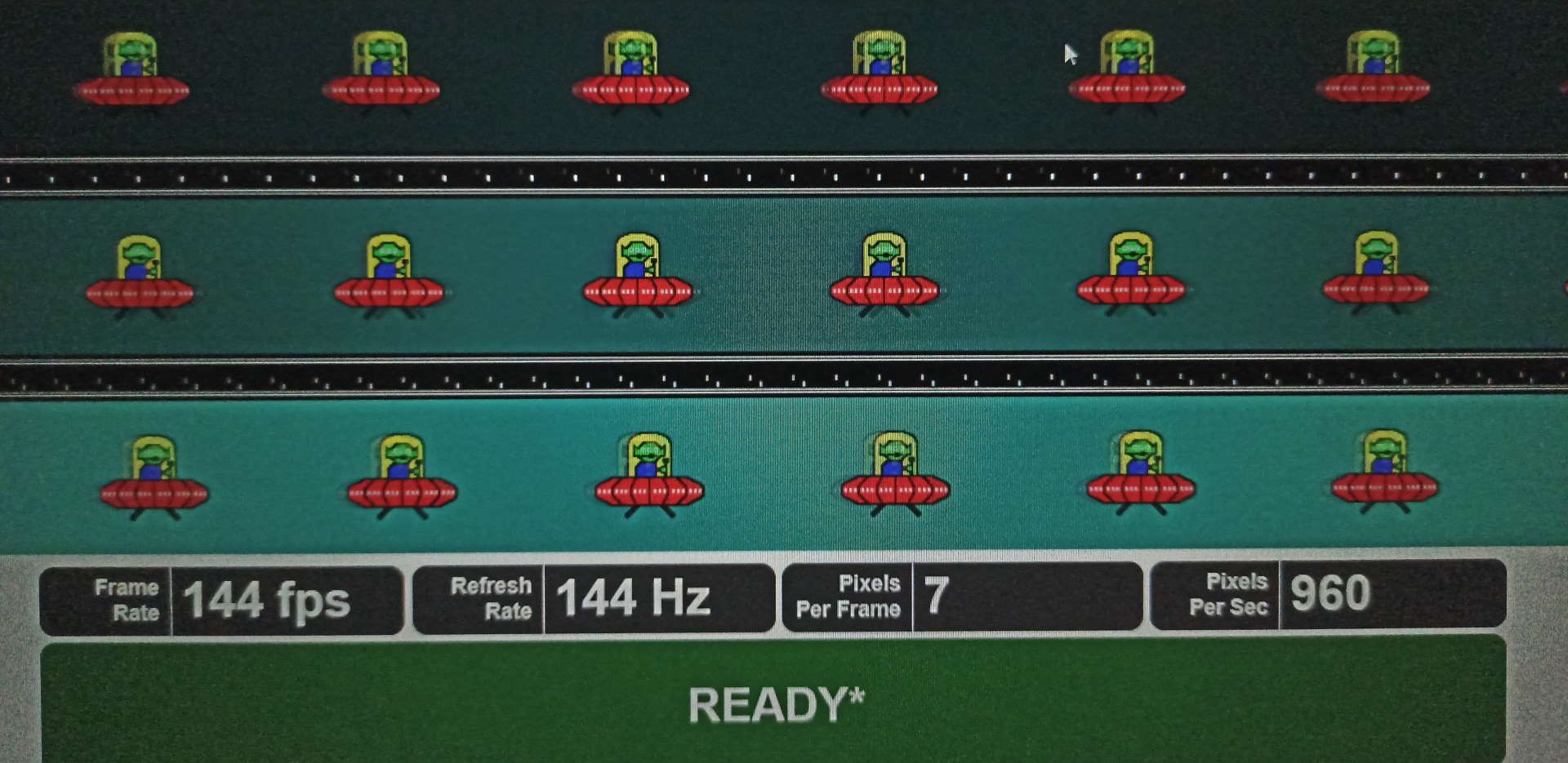 Hyperbook NH5 z RTX 3060 - test UFO