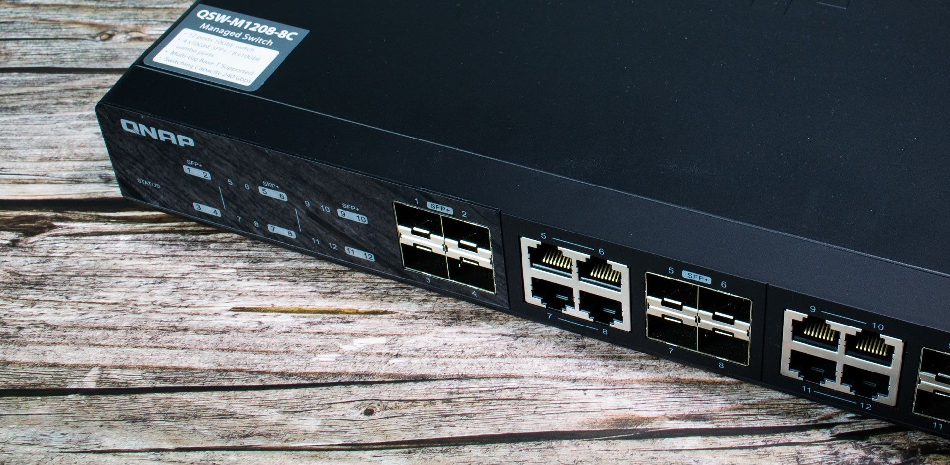 QNAP QSW-M1208-8C - przełącznik zarządzalny L2 10 GbE