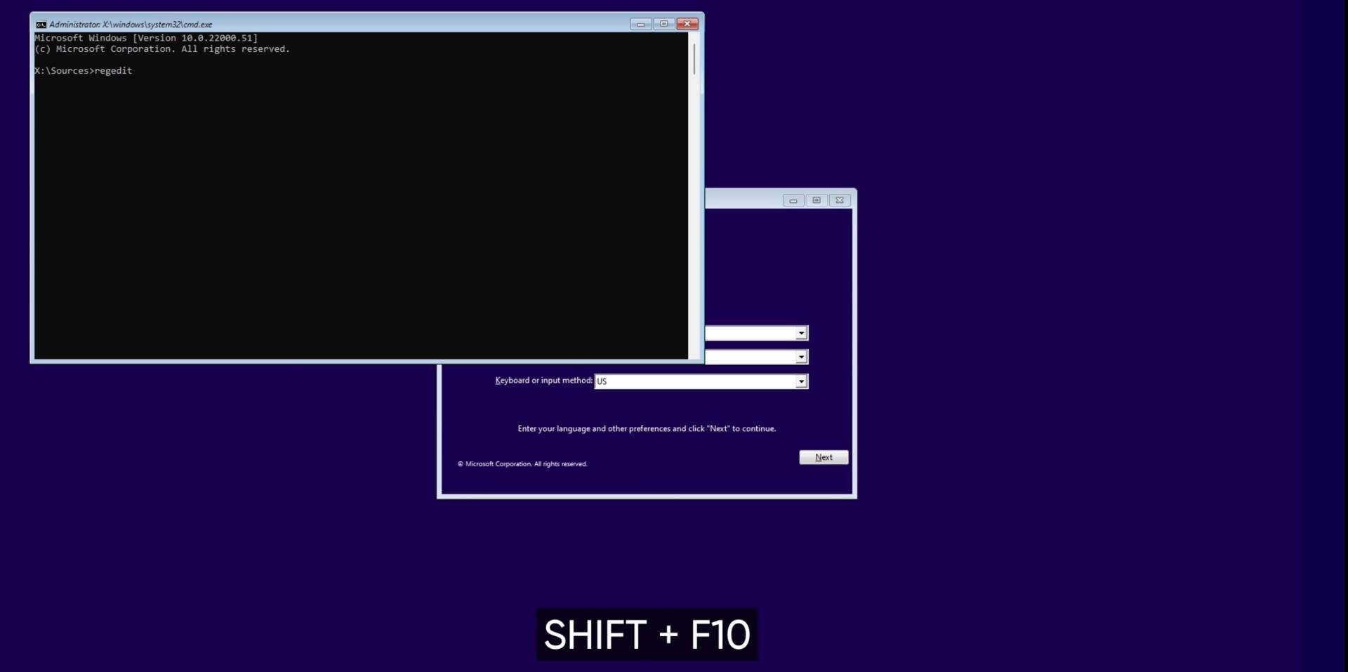 Windows 11 - instalacja wiersz poleceń