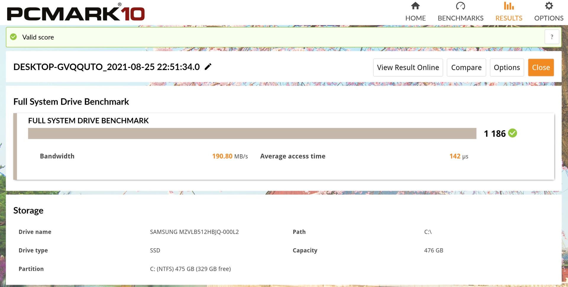 Lenovo Yoga 9i - PCMark 10 storage
