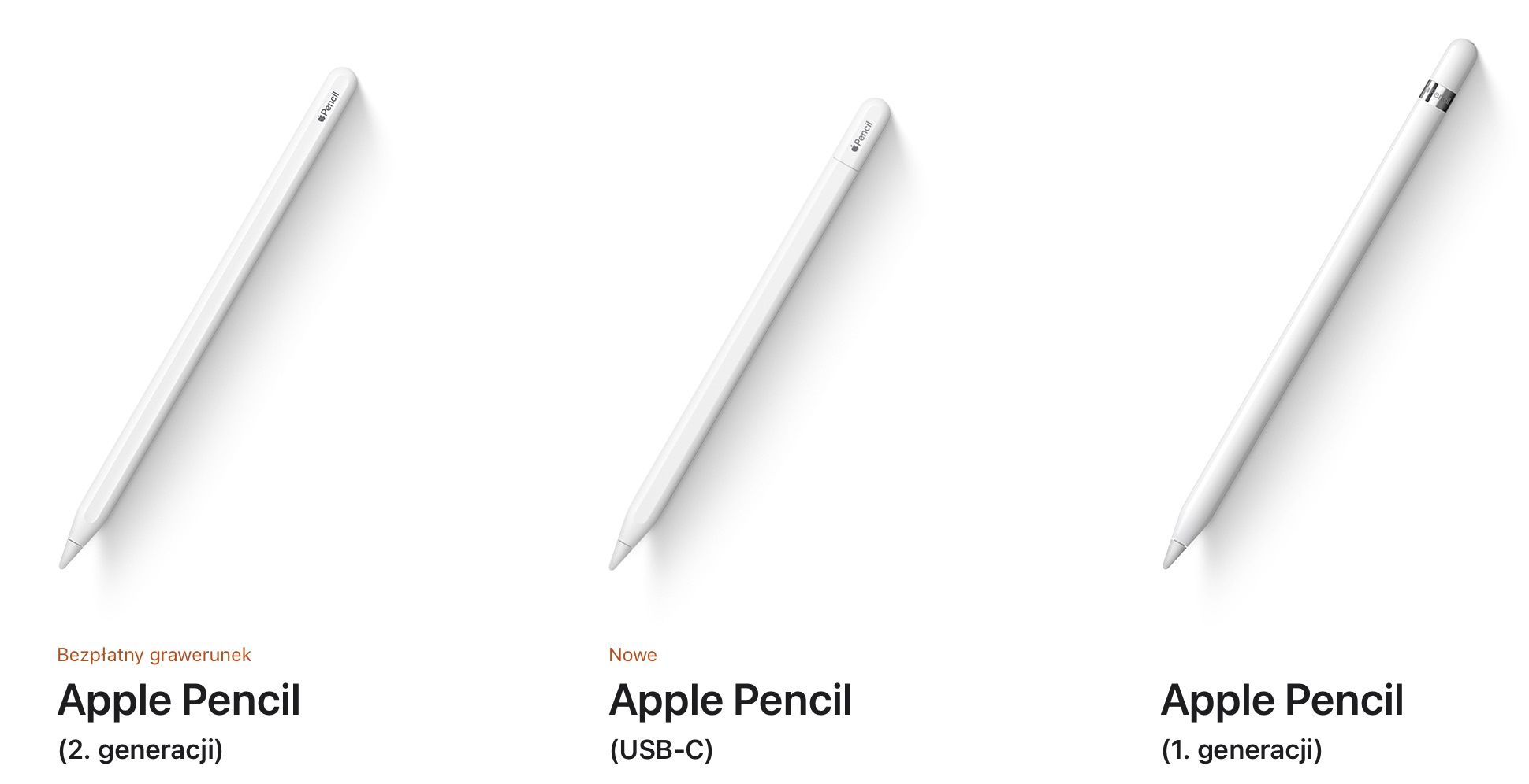 Apple Pencil - modele