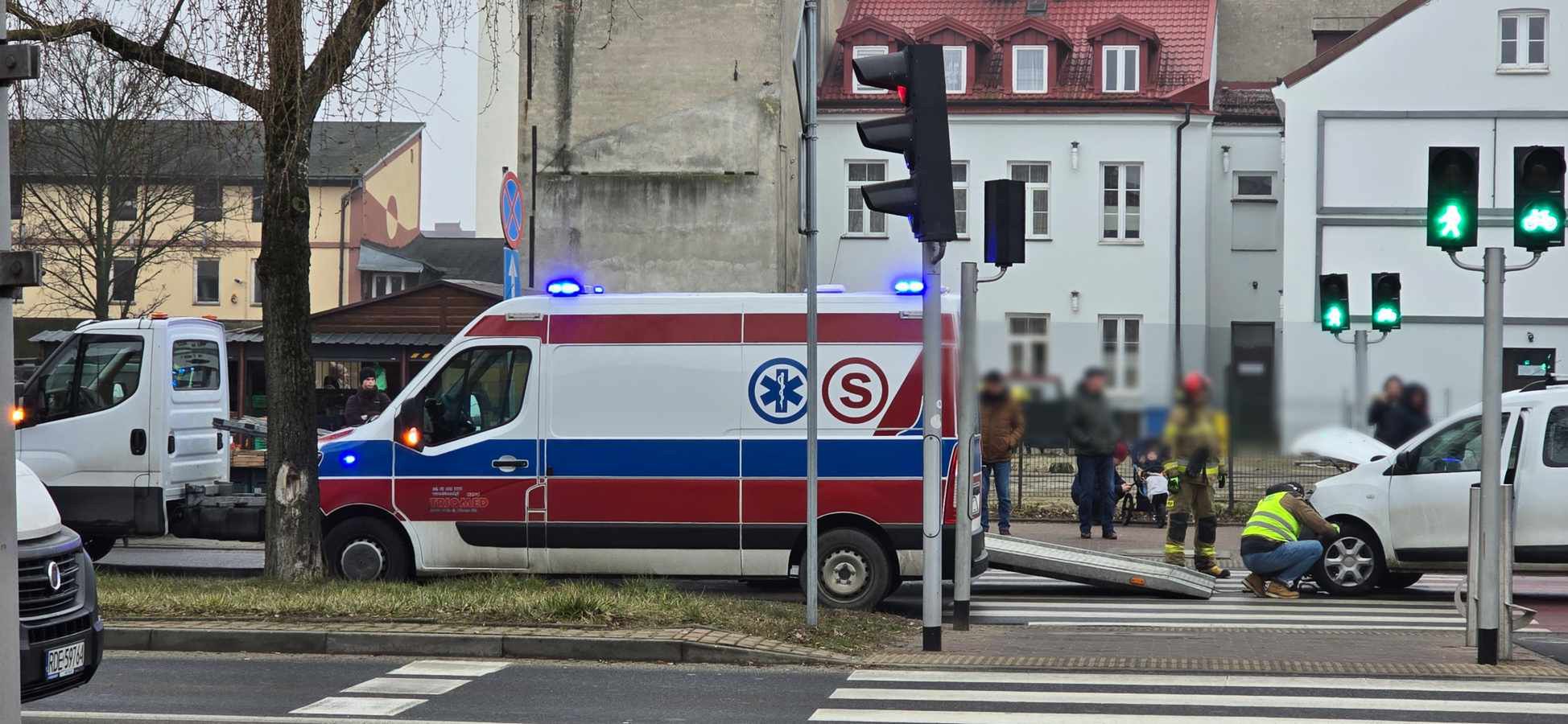 Zdarzenie na skrzyżowaniu ul. Jachowicza z ul. Nowy Rynek