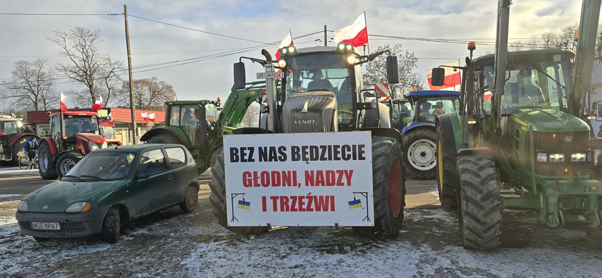 Protest rolników w Bielsku 