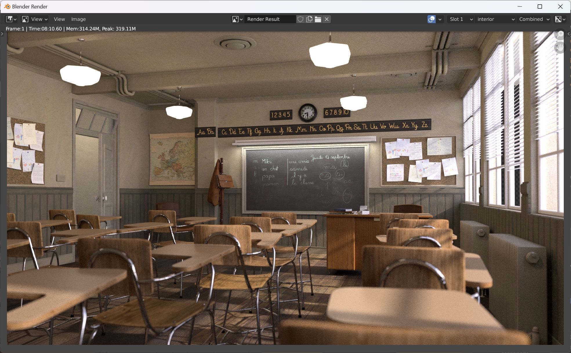 Intel Ultra 7 155H - Blender Classroom